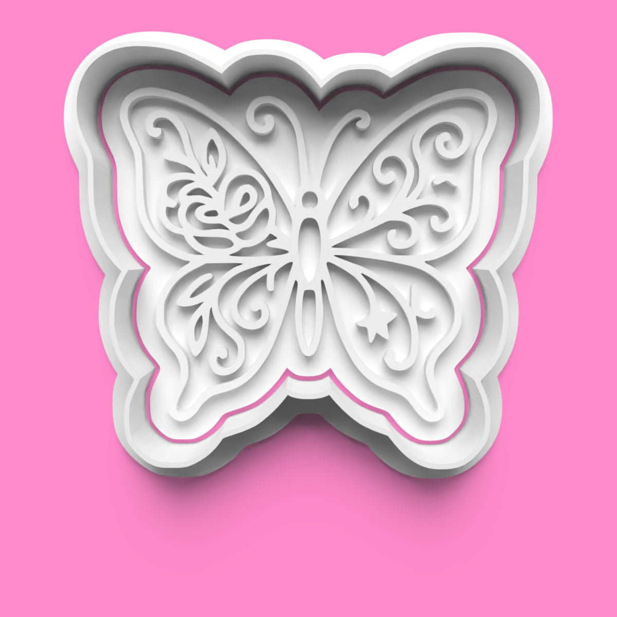 Butterfly Designs – Cookie Cutter & Embosser Stamp Collection Set-2
