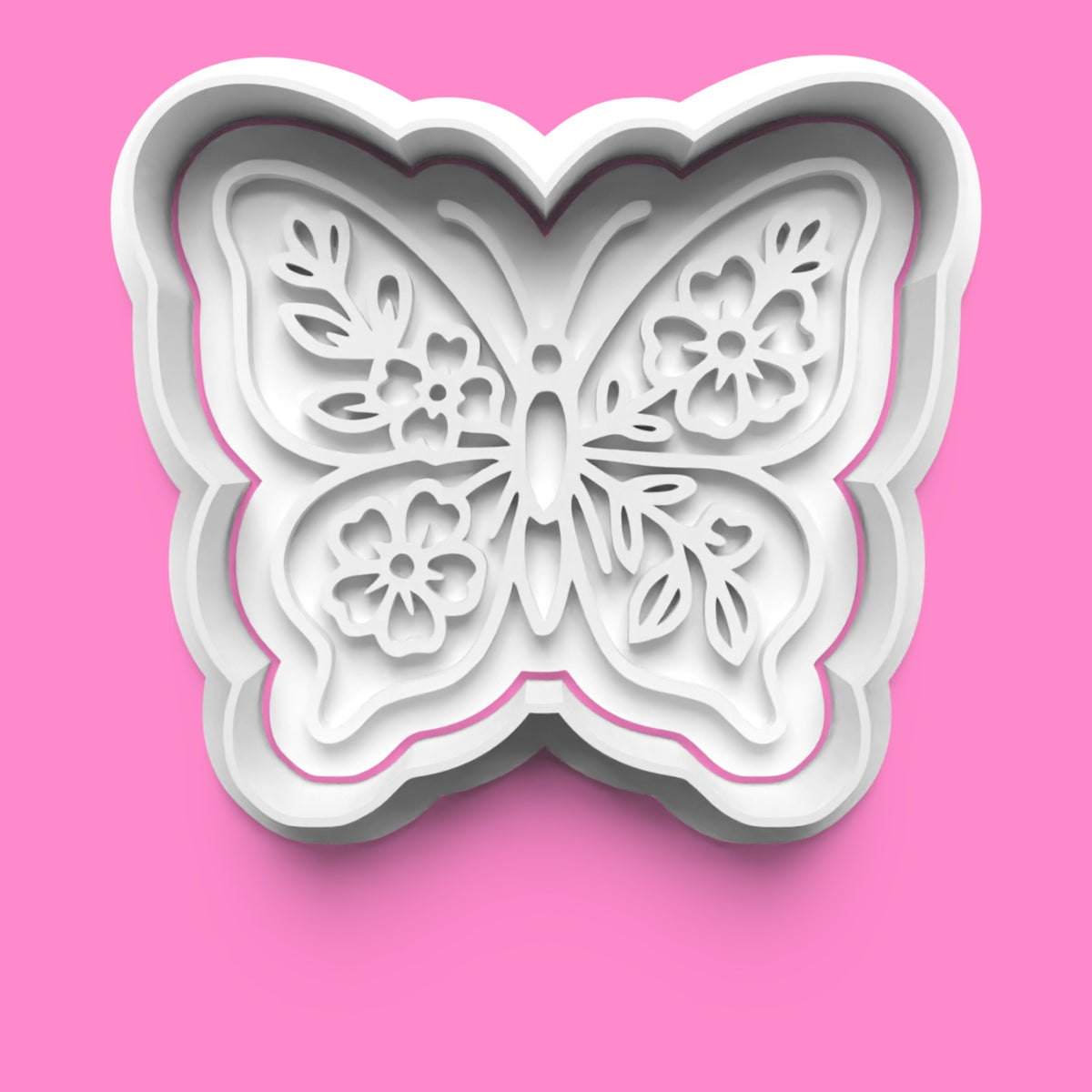 Butterfly Designs – Cookie Cutter & Embosser Stamp Collection Set-2
