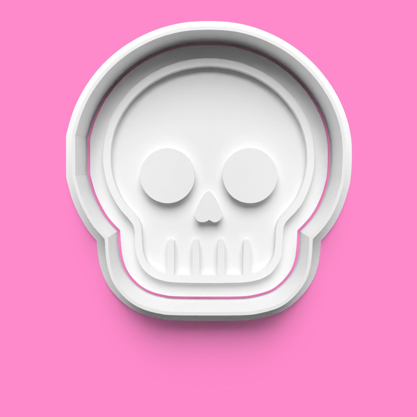 Skull Designs Cookie Cutter & Embosser Stamp Set – Halloween & Gothic Baking Collection