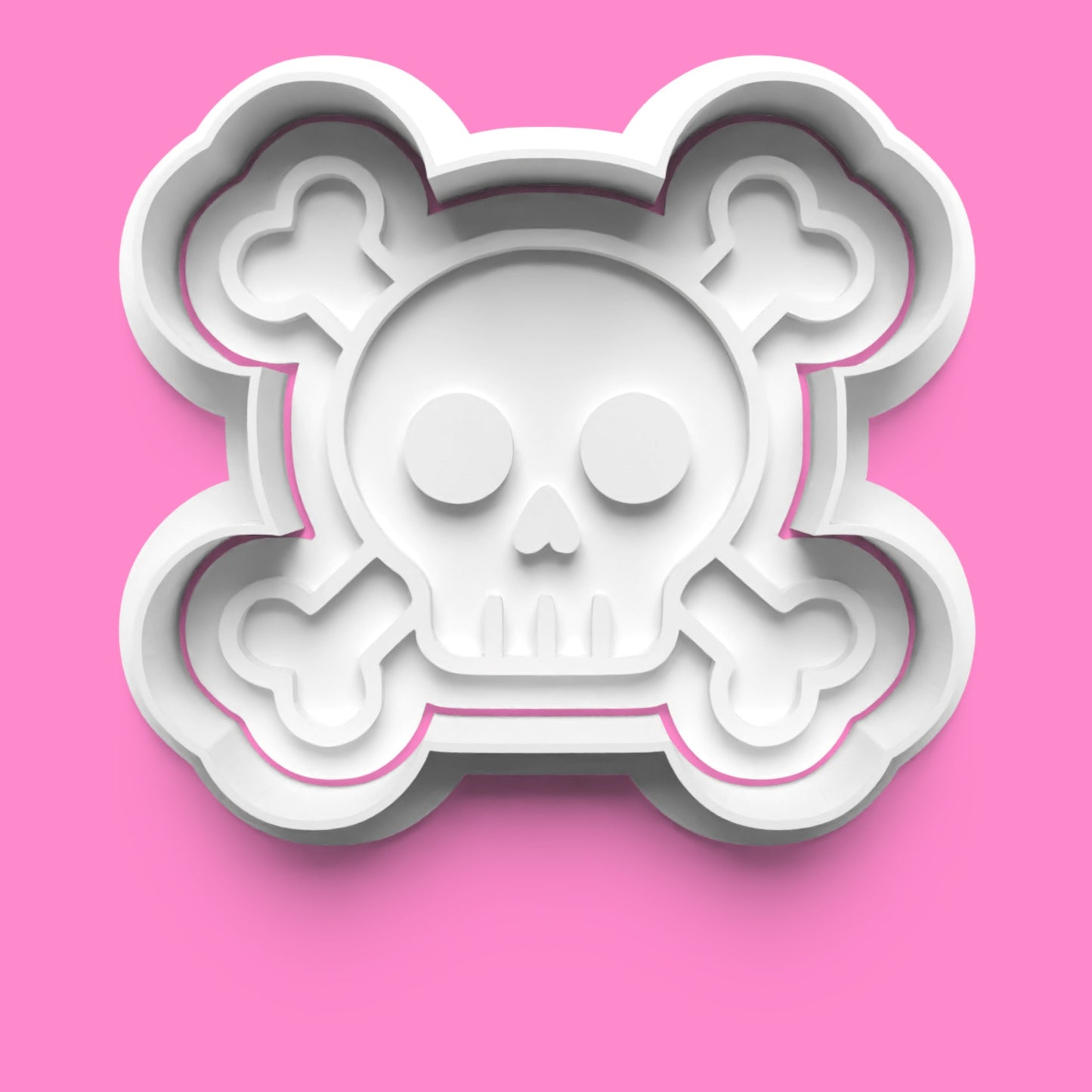 Skull Designs Cookie Cutter & Embosser Stamp Set – Halloween & Gothic Baking Collection
