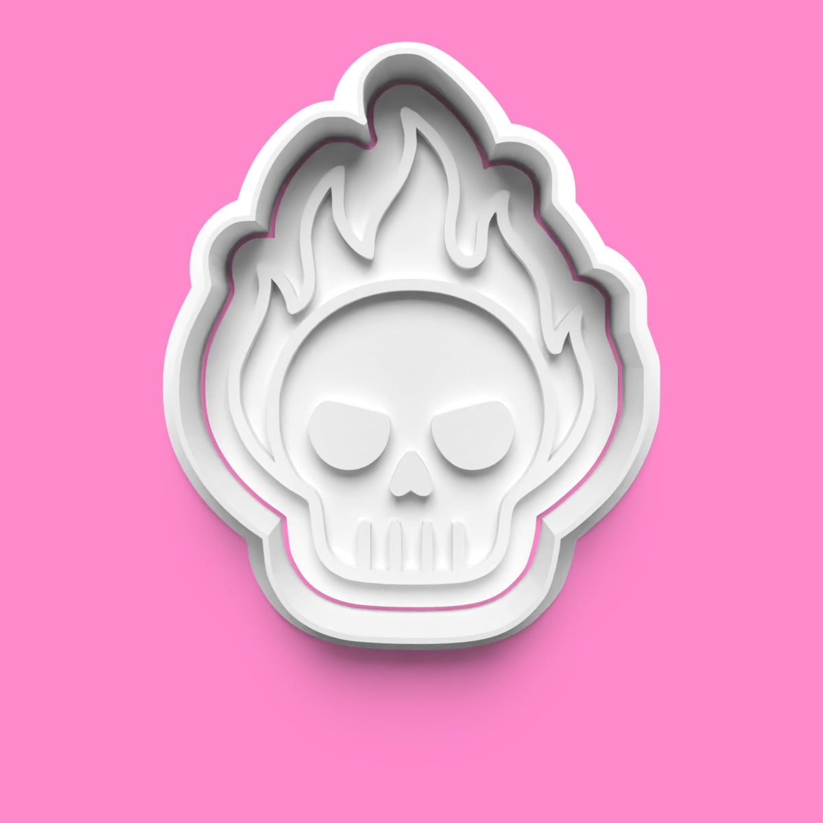 Skull Designs Cookie Cutter & Embosser Stamp Set – Halloween & Gothic Baking Collection
