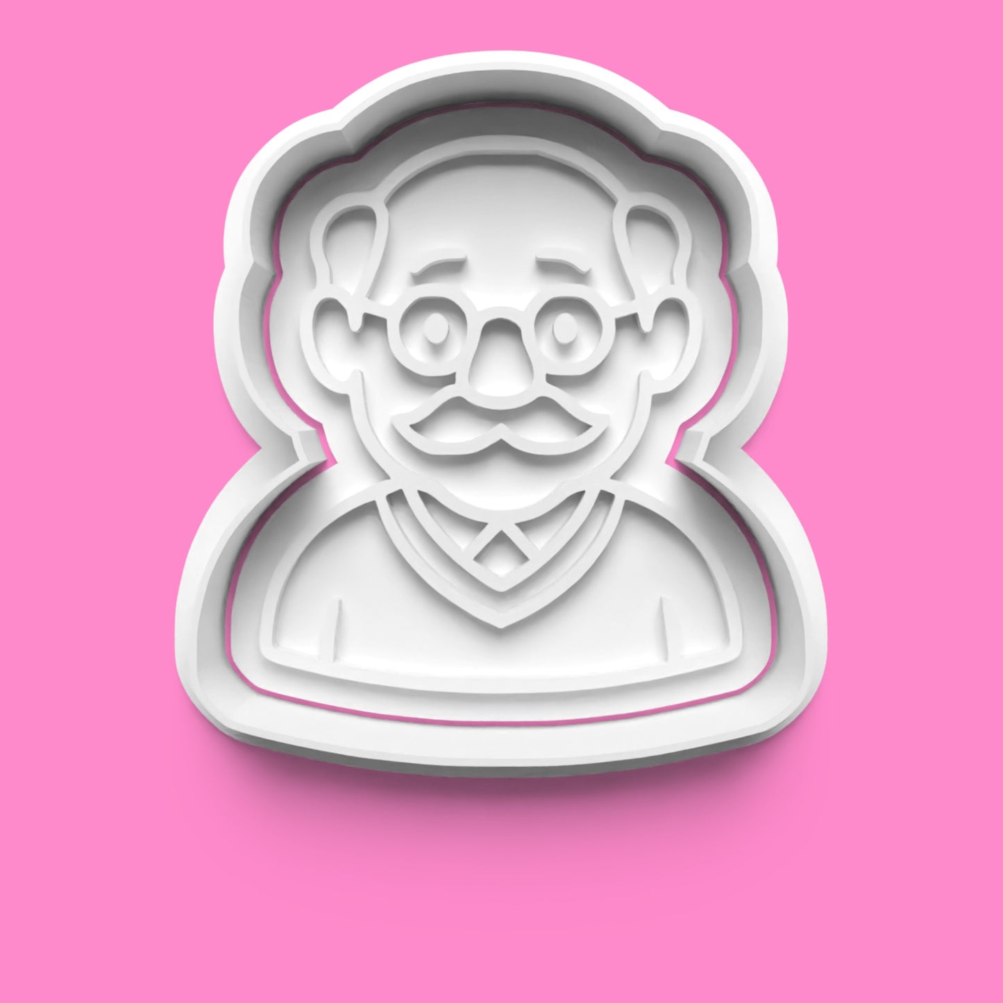 Grandparents Cookie Cutter & Embosser Stamp Set – Grandad, Grandma, Rocking Chair & Knitting