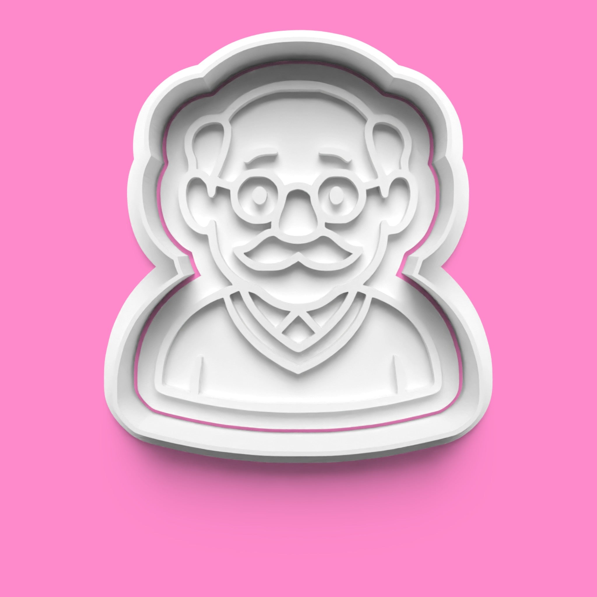 Grandparents Cookie Cutter & Embosser Stamp Set – Grandad, Grandma, Rocking Chair & Knitting