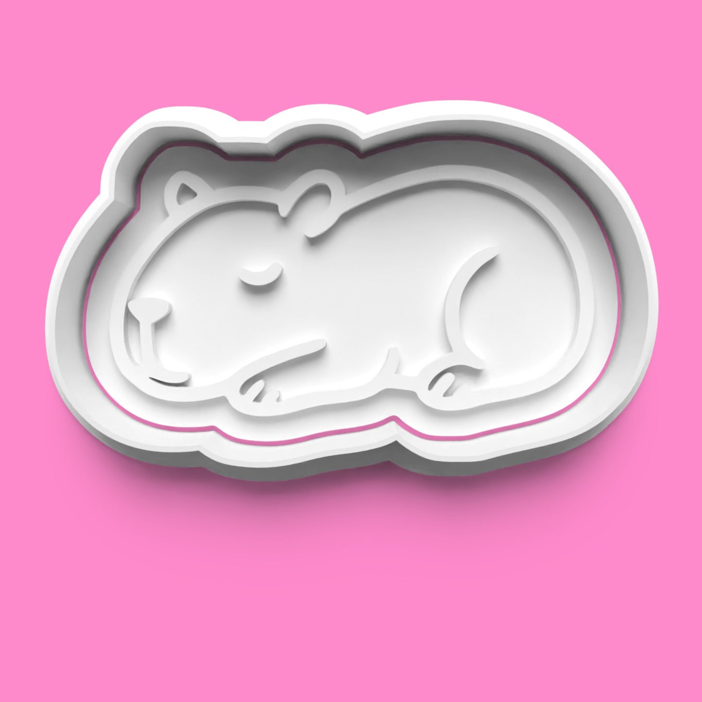 Capybara Cookie Cutter & Embosser Stamp Set – Adorably Chill Animal Collection