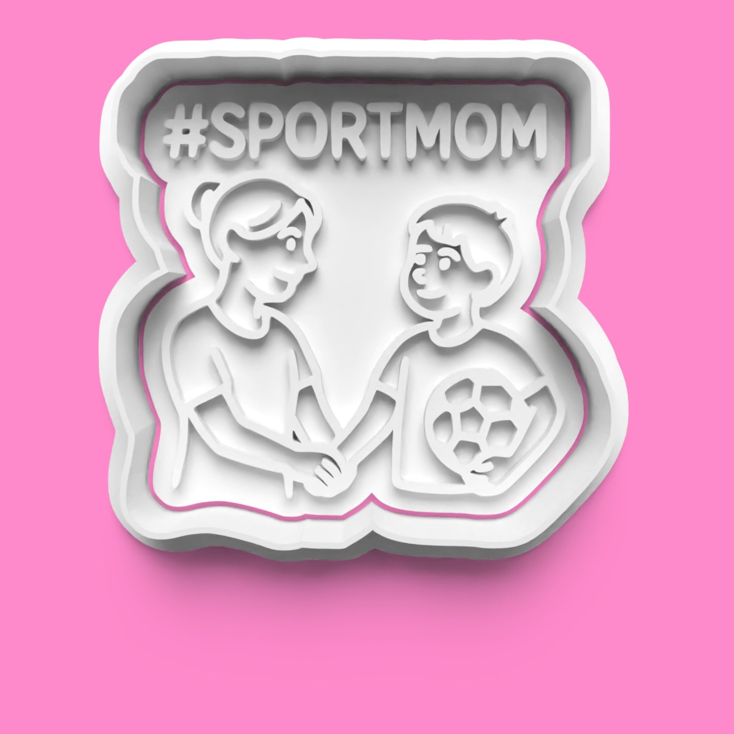 Sports Mom Cookie Cutter & Embosser Stamp Set – Sideline Superstar Collection