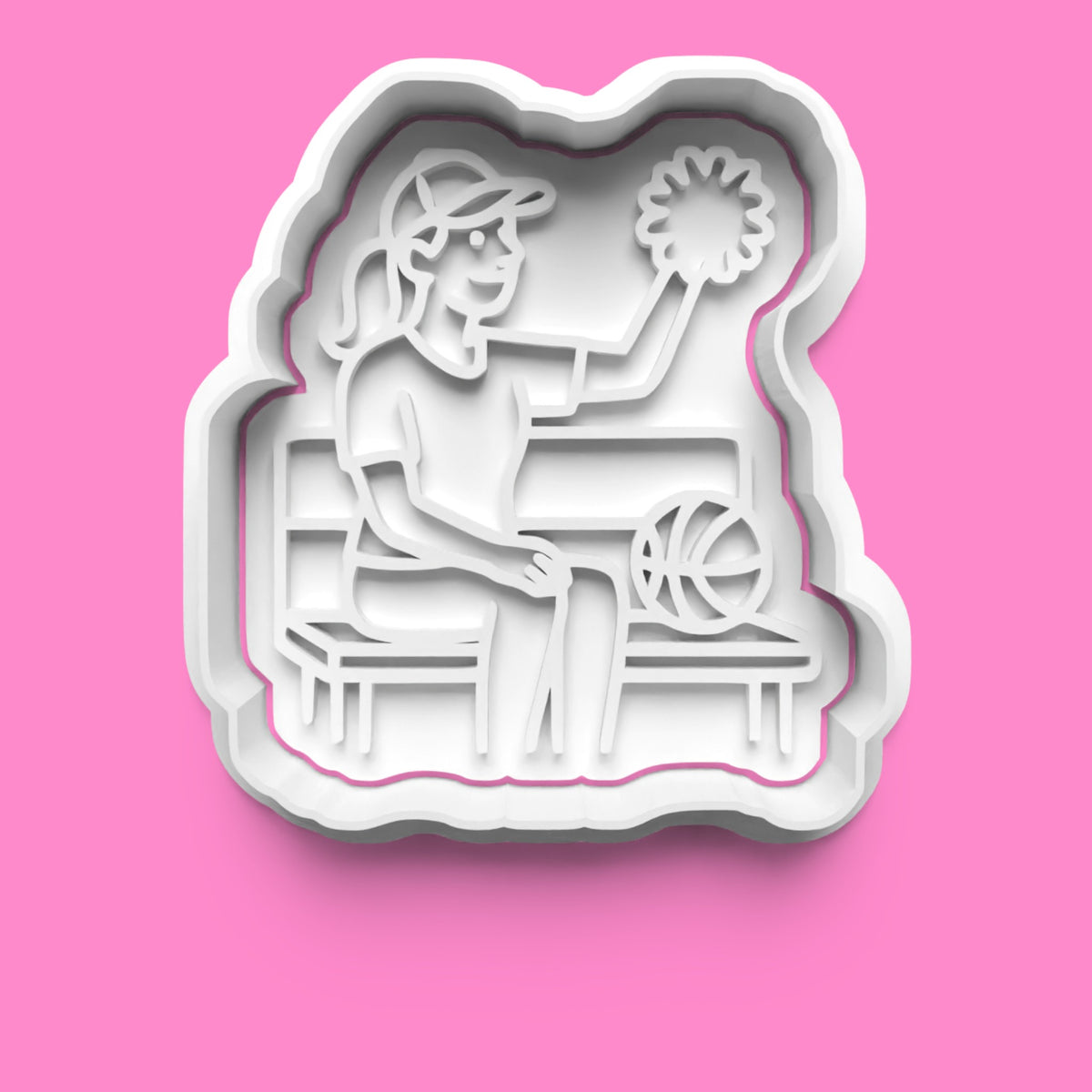 Sports Mom Cookie Cutter & Embosser Stamp Set – Sideline Superstar Collection