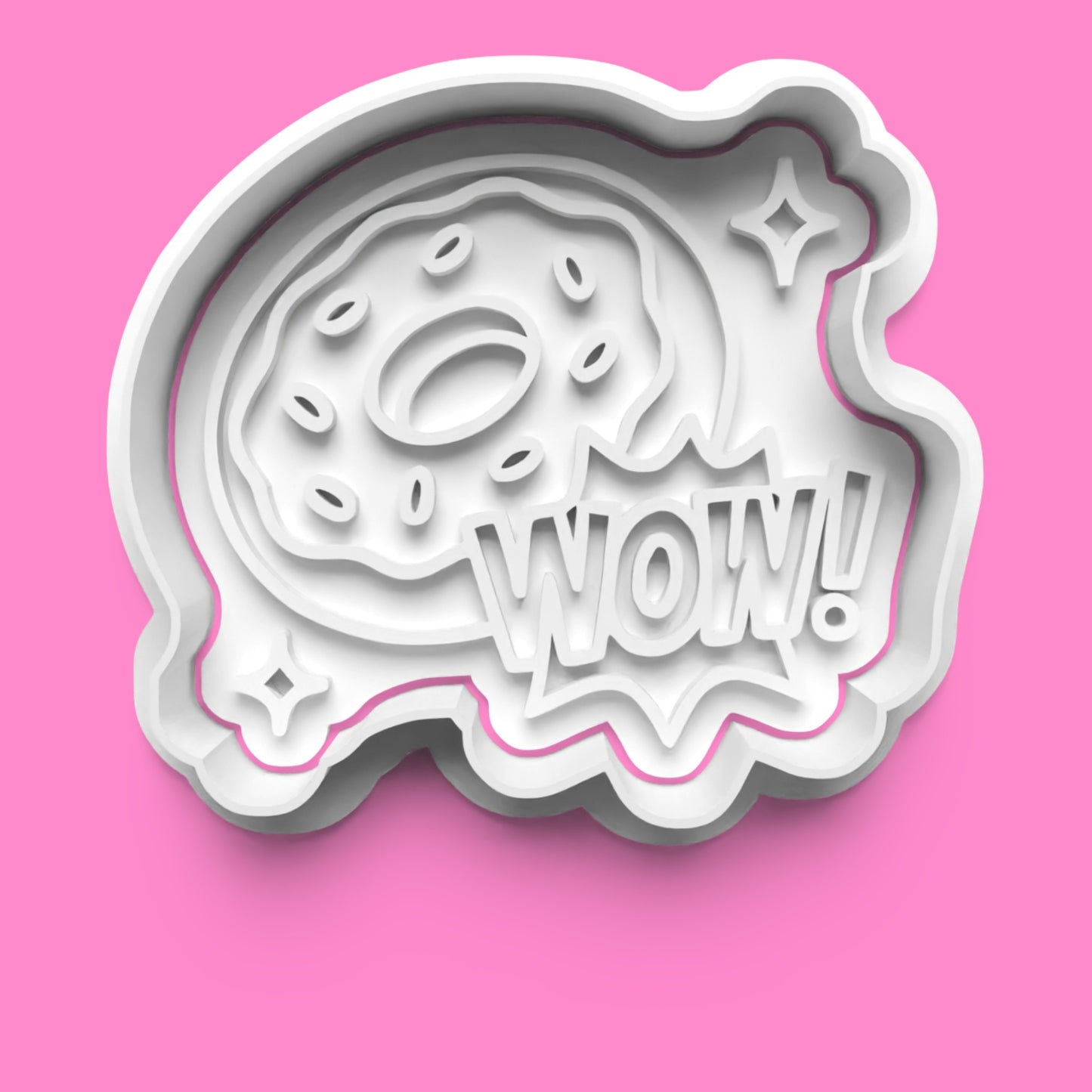 Retro Pop Art Cookie Cutter & Embosser Stamp Set – Comic Style Baking Collection