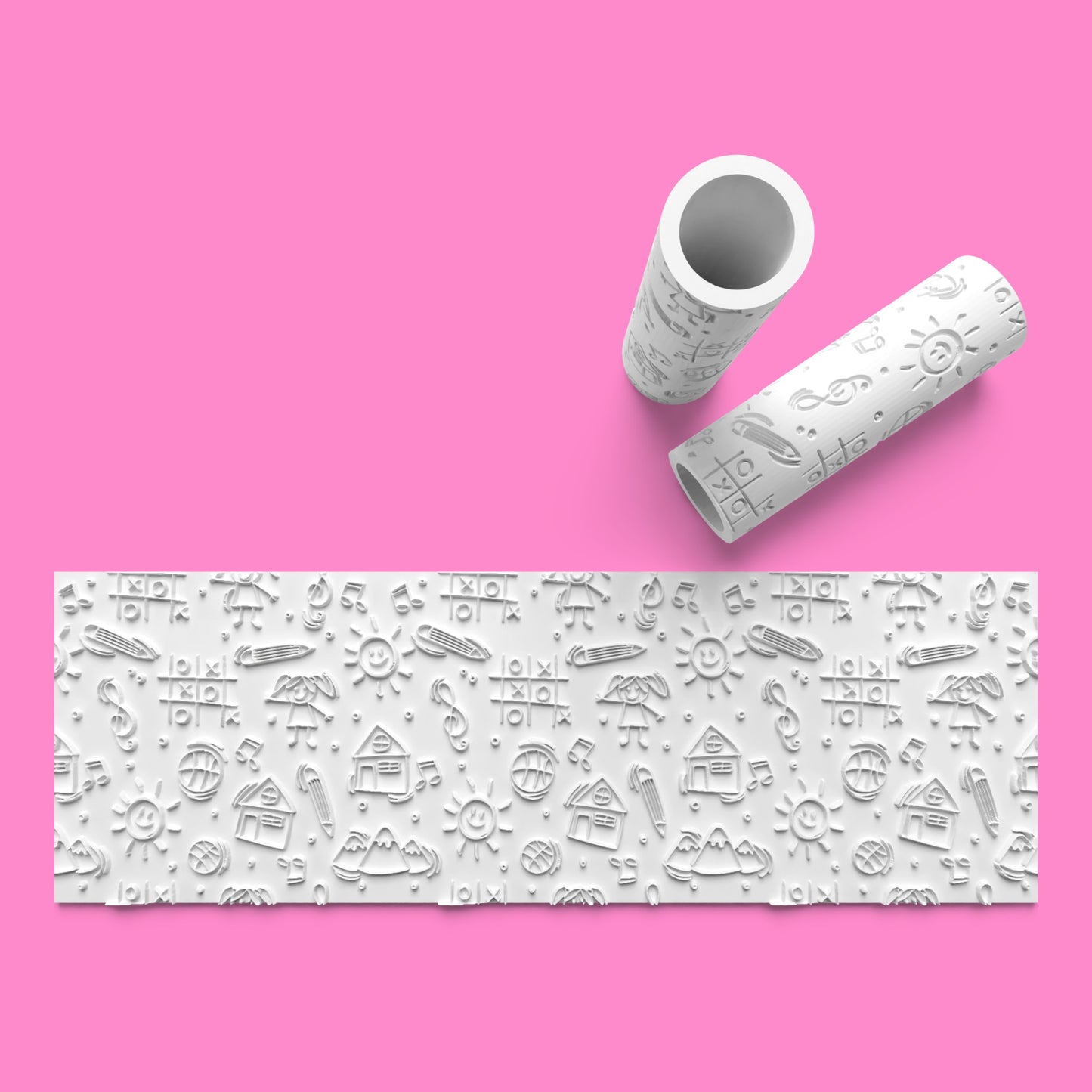 School Design Emboss & Outboss Textured Rollers – Classroom Cookie Collection Set-2