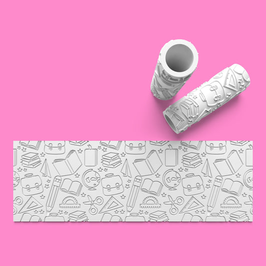 School Design Emboss & Outboss Textured Rollers – Classroom Cookie Collection Set-3