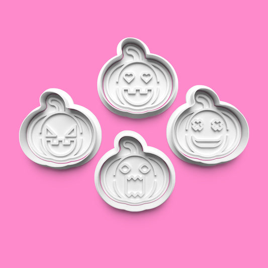 Pumpkin Faces – Cookie Cutter & Embosser Stamp Set