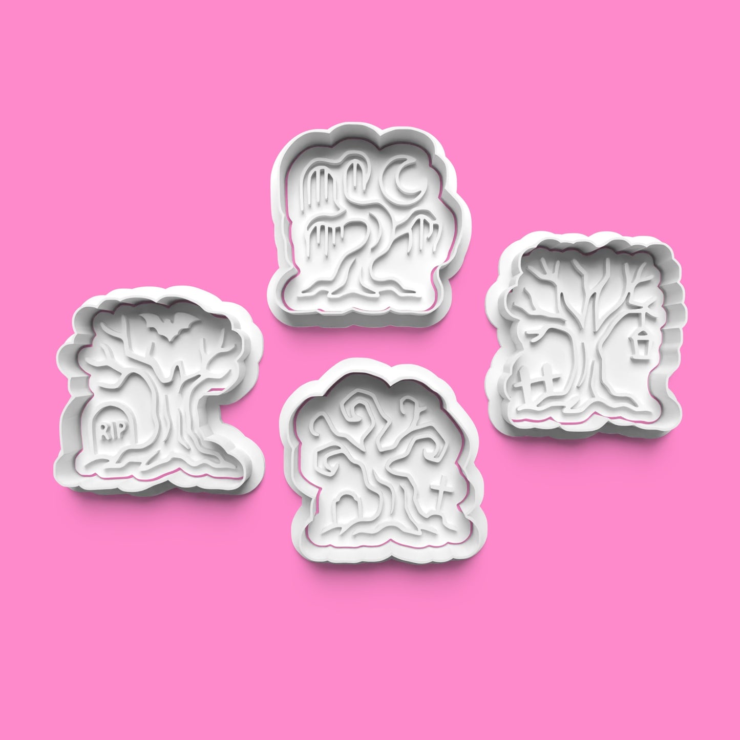 Haunted Tree Cookie Cutter & Embosser Set