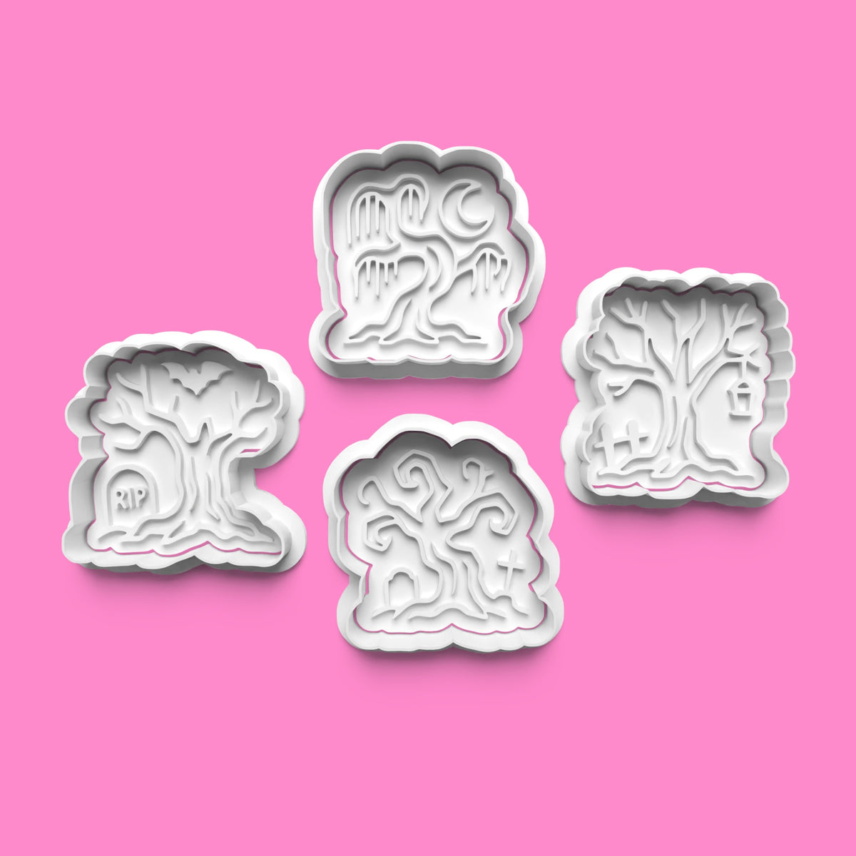 Haunted Tree Cookie Cutter & Embosser Set