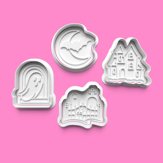 Haunted Night – Cookie Cutter & Embosser Set