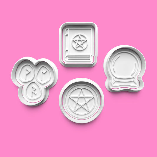 Mystic Magic Cookie Cutter & Embosser Set (