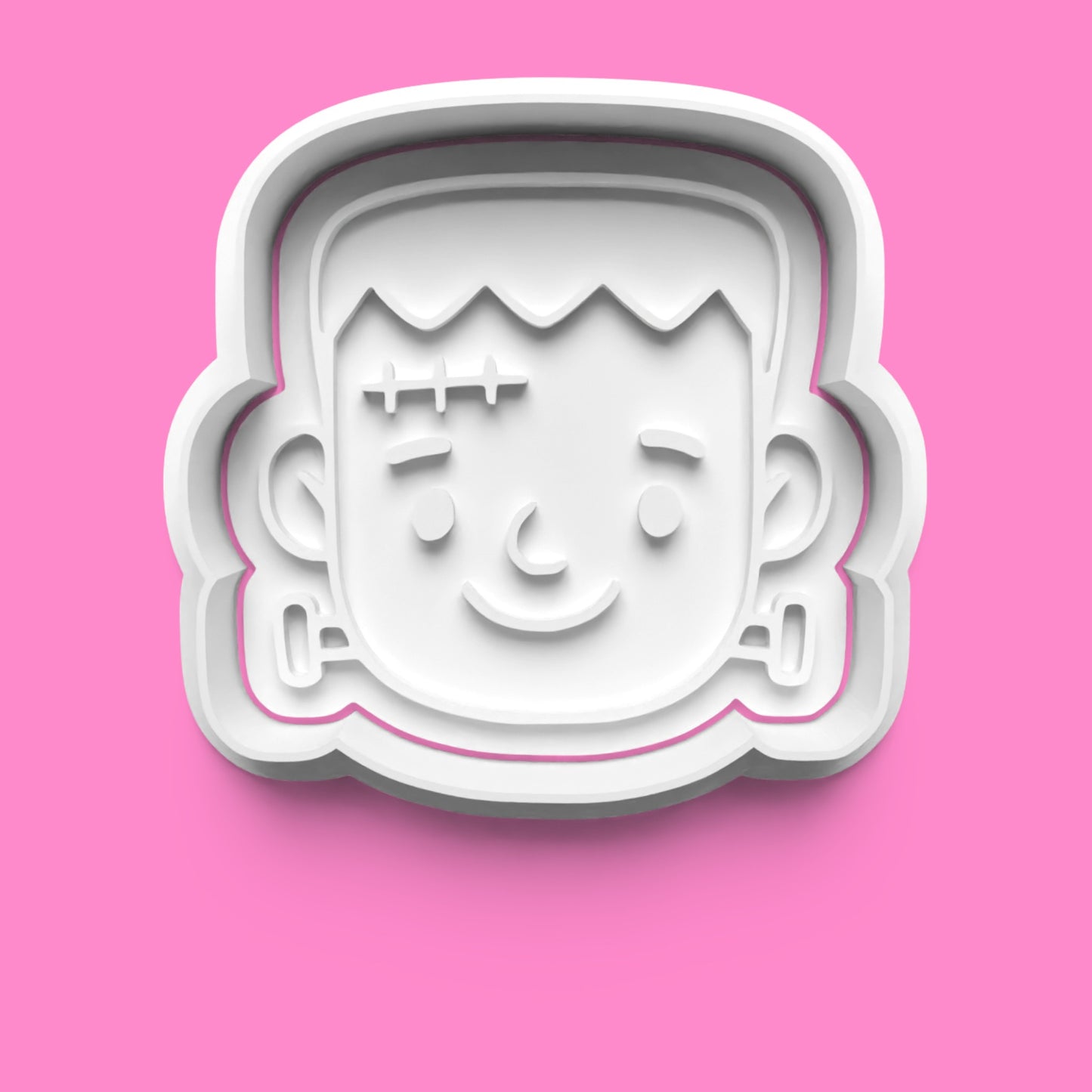 Frankie & Bride Cookie Cutter Set – Frankenstein Halloween Embosser (Set of 4)