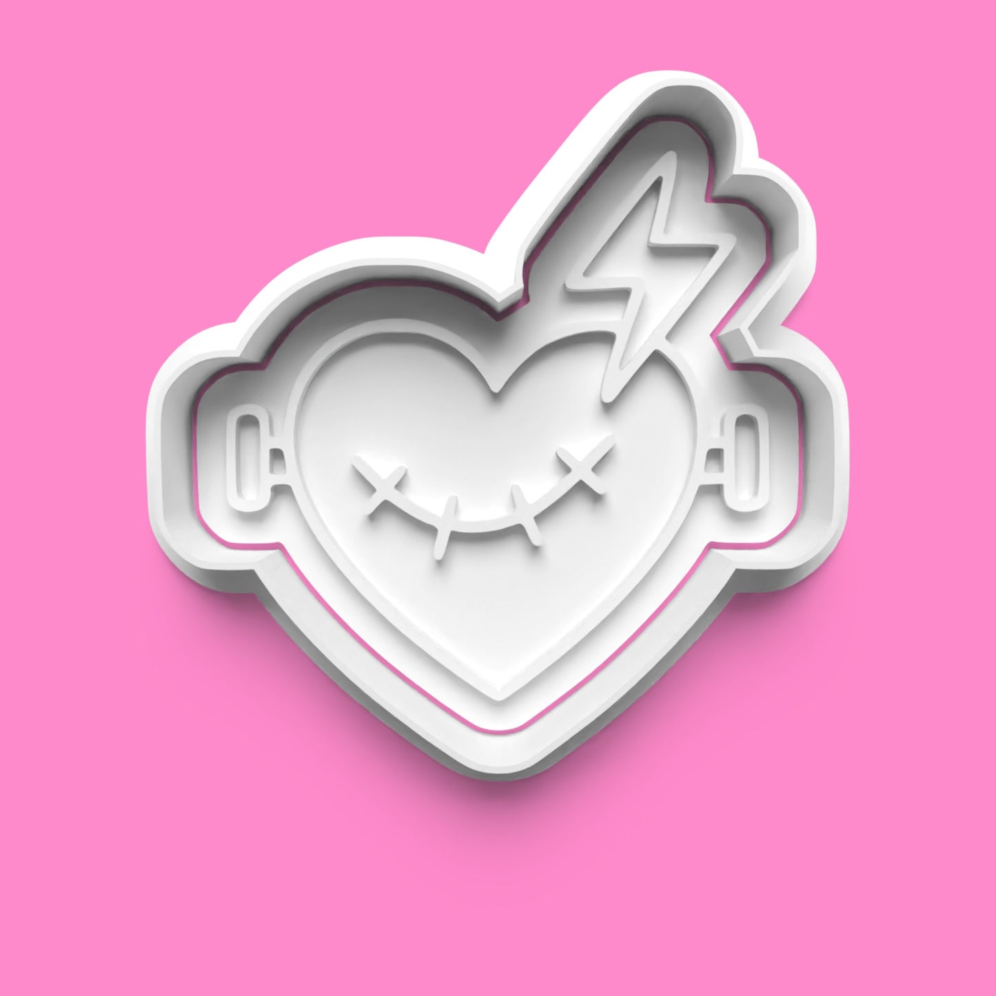 Frankie & Bride Cookie Cutter Set – Frankenstein Halloween Embosser (Set of 4)