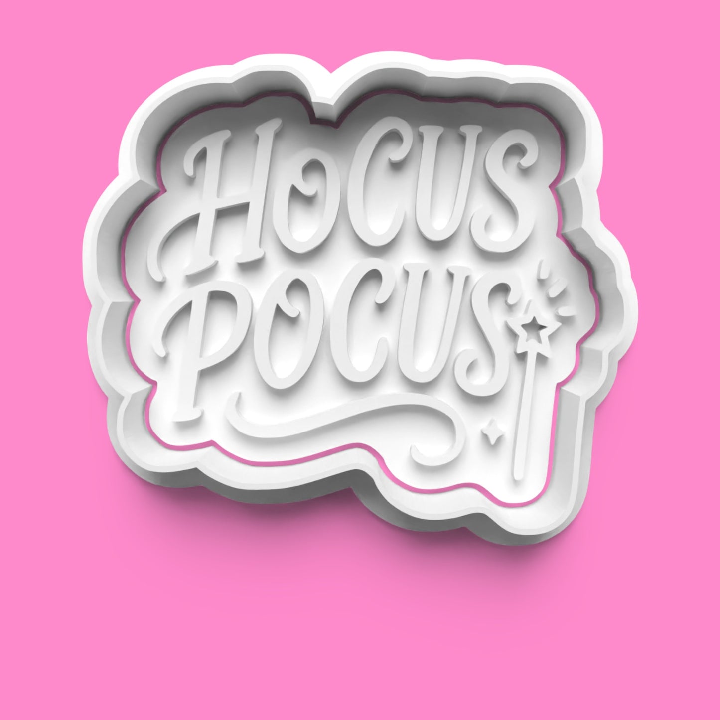 Spooky Sayings Cookie Cutter Set – 4 Halloween Embossers (Wicked, Hocus Pocus, Boo Crew, Stay Spooky)