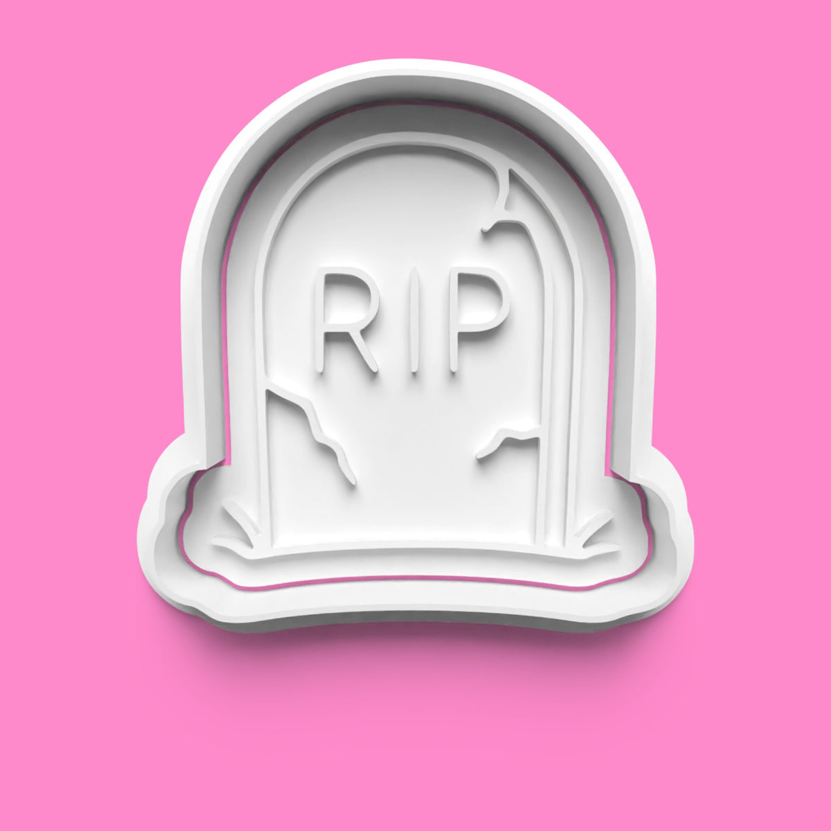 Graveyard Cookie Cutter Set – Spooky RIP, Skull, Raven, and Gates Embossers