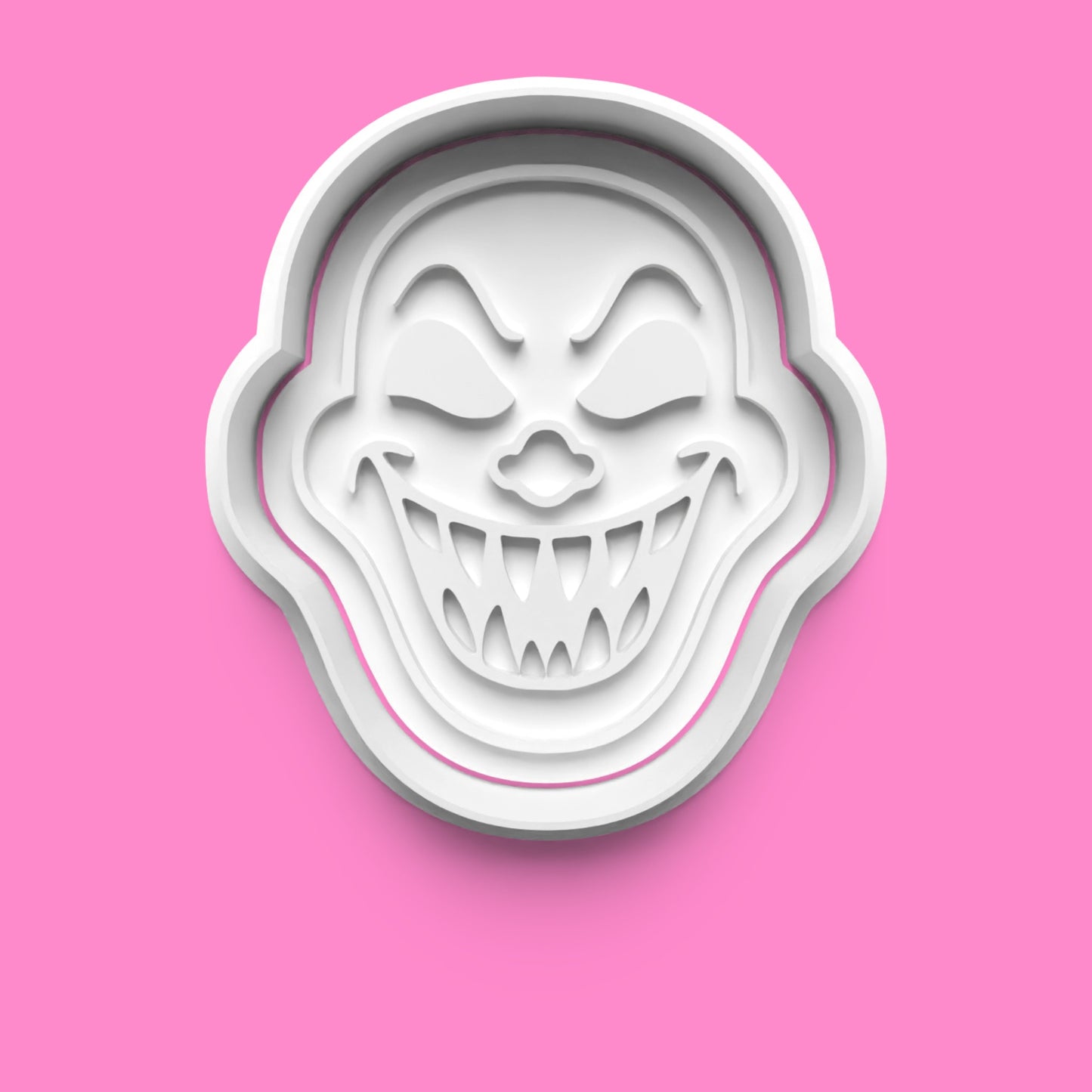 Little Nightmare Dolls Cookie Cutter Set – Creepy Clown, Haunted Teddy, Voodoo & Ghost Embossers