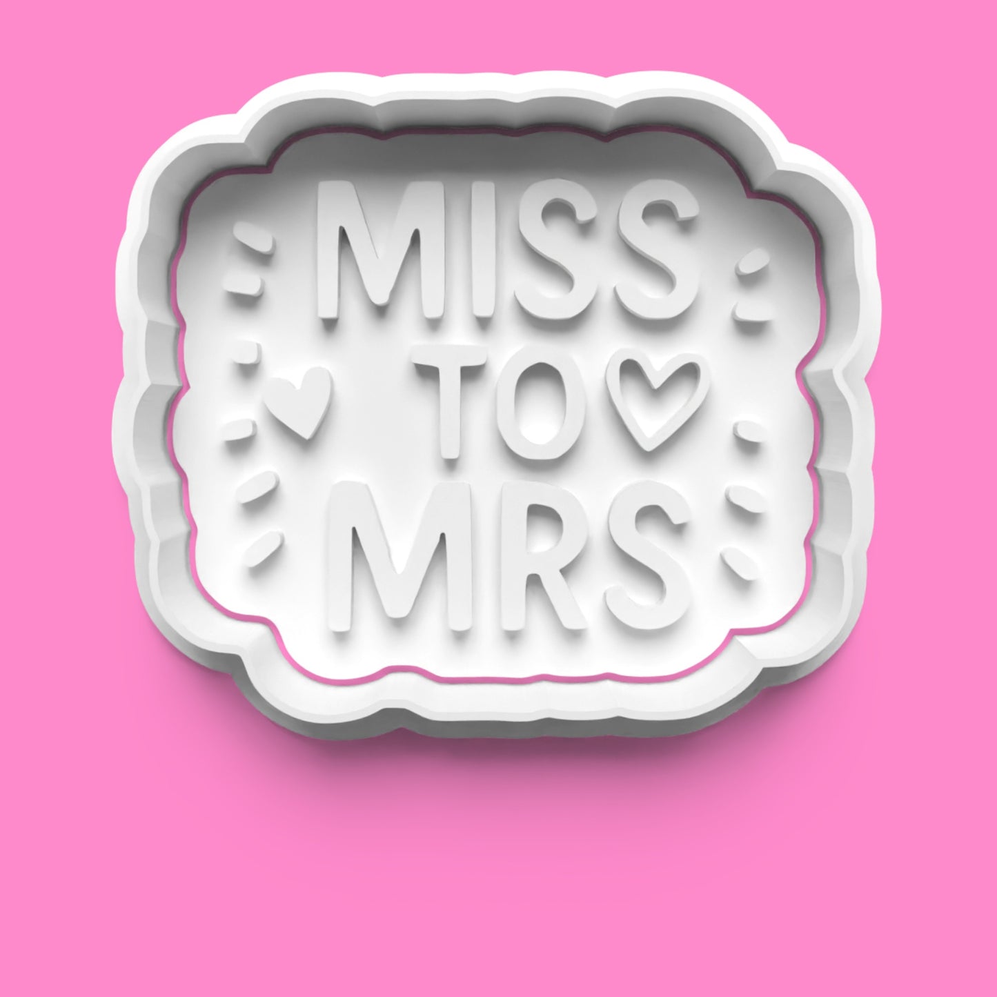 Bride-To-Be Cookie Cutter Embosser Set – Wedding & Hen Party Set (4 Pieces)