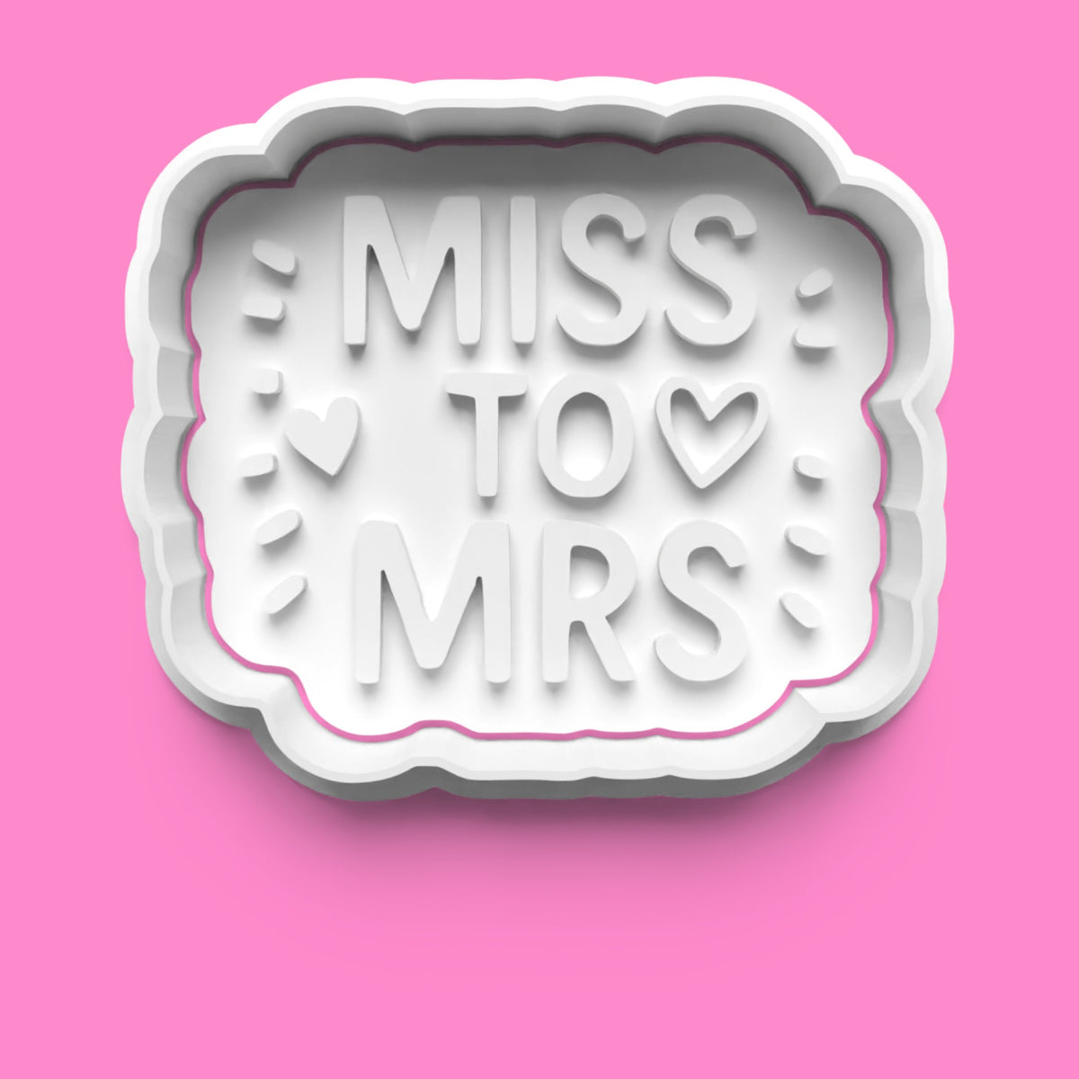 Bride-To-Be Cookie Cutter Embosser Set – Wedding & Hen Party Set (4 Pieces)