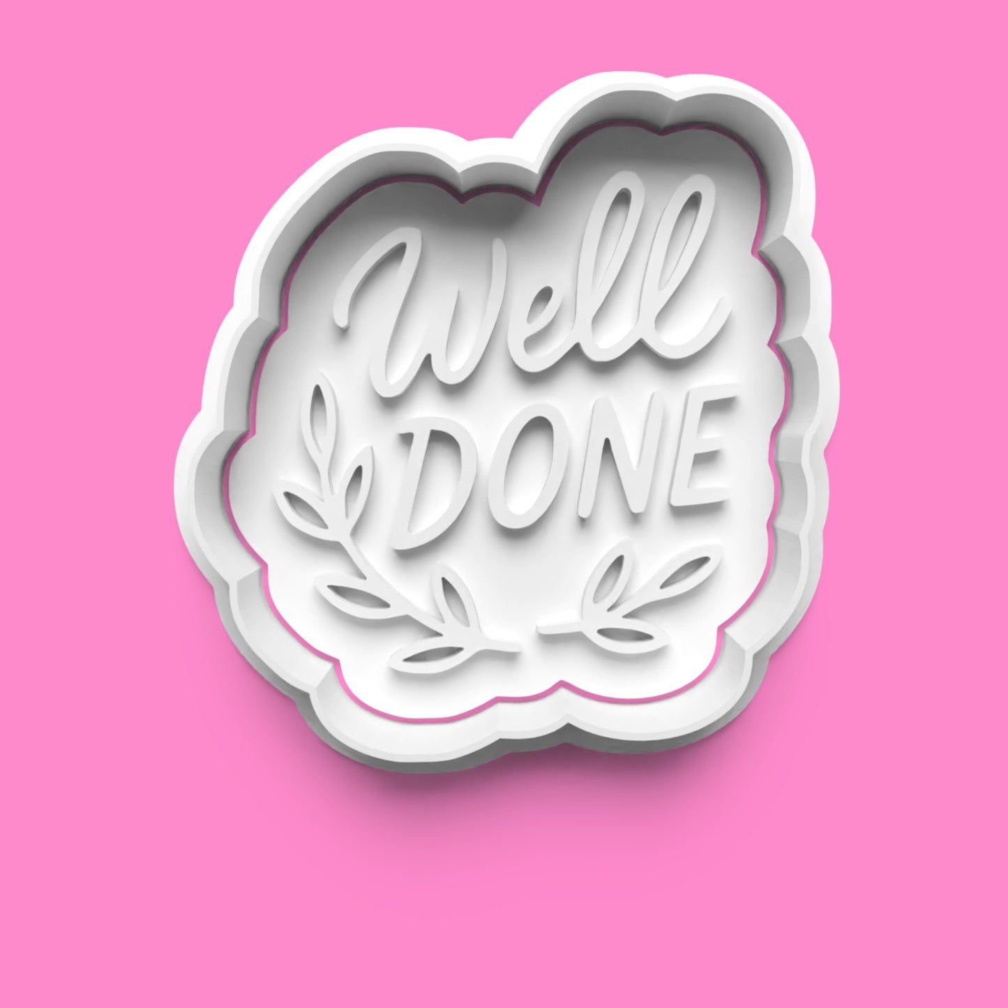 Celebration Cookie Cutter Embosser Set – Congrats & Well Done (4 Pieces)