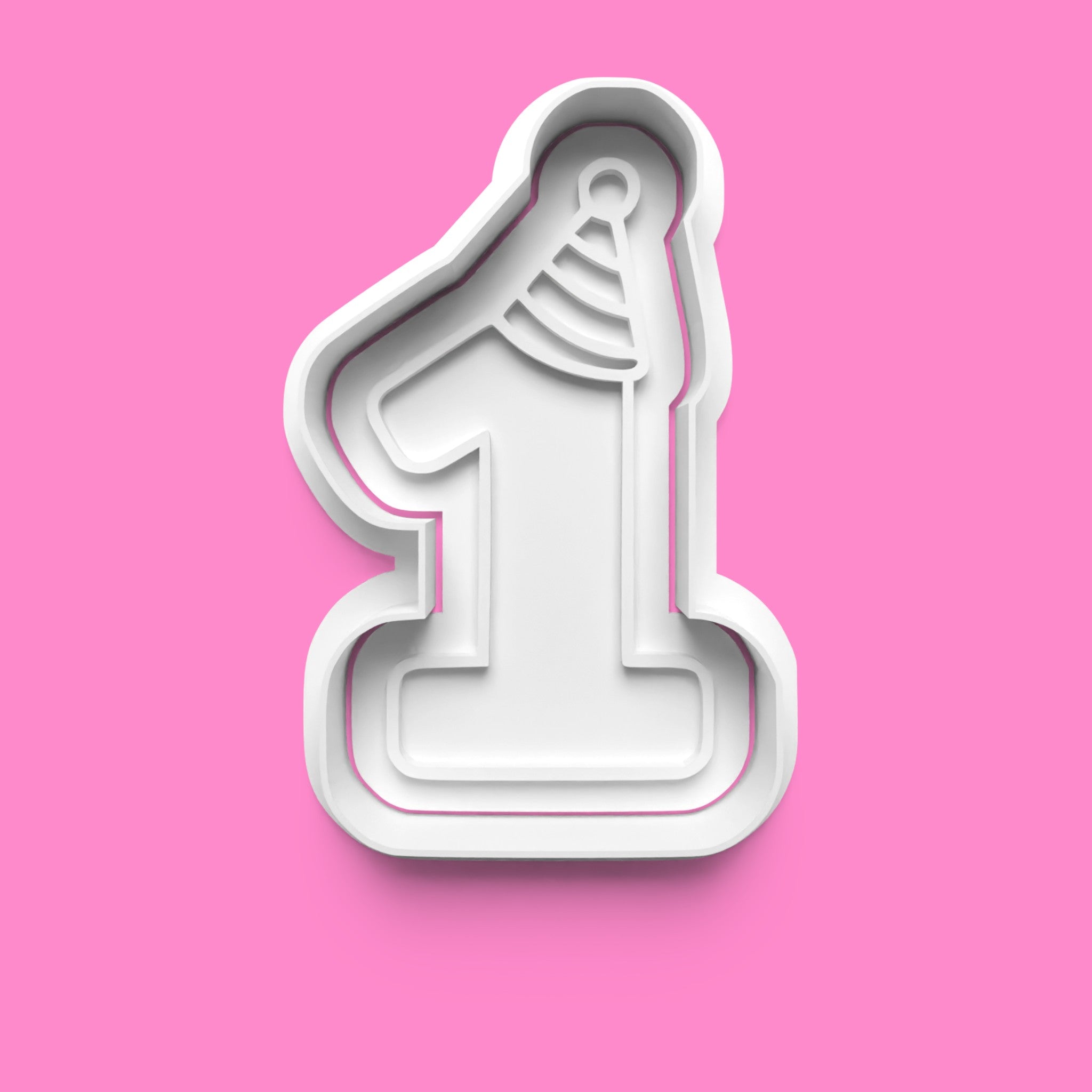 1st Birthday Cookie Cutter Embosser Set – 4-Piece Baby Milestone Set