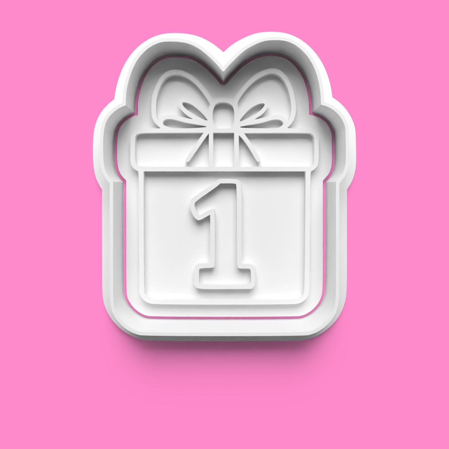 1st Birthday Cookie Cutter Embosser Set – 4-Piece Baby Milestone Set