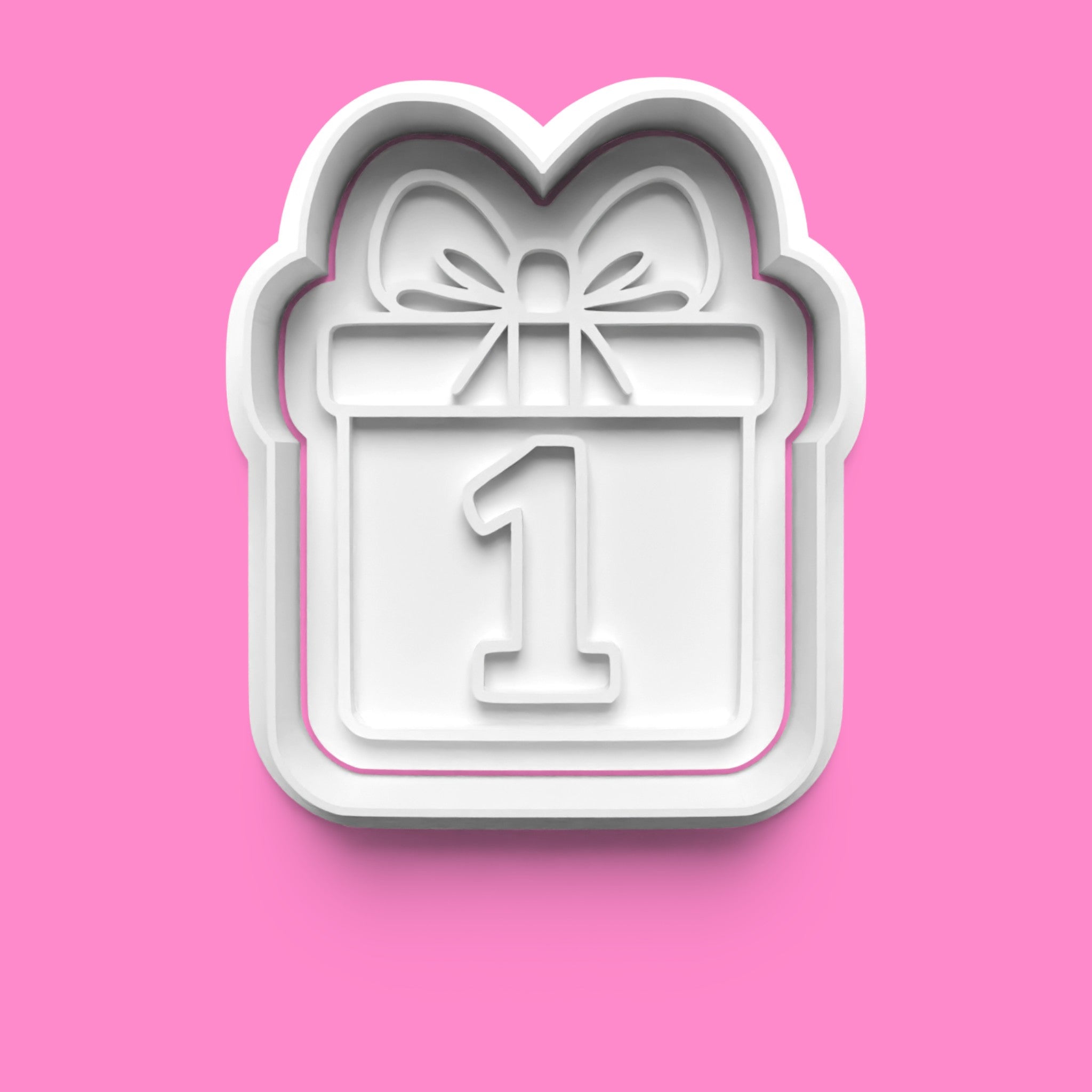 1st Birthday Cookie Cutter Embosser Set – 4-Piece Baby Milestone Set