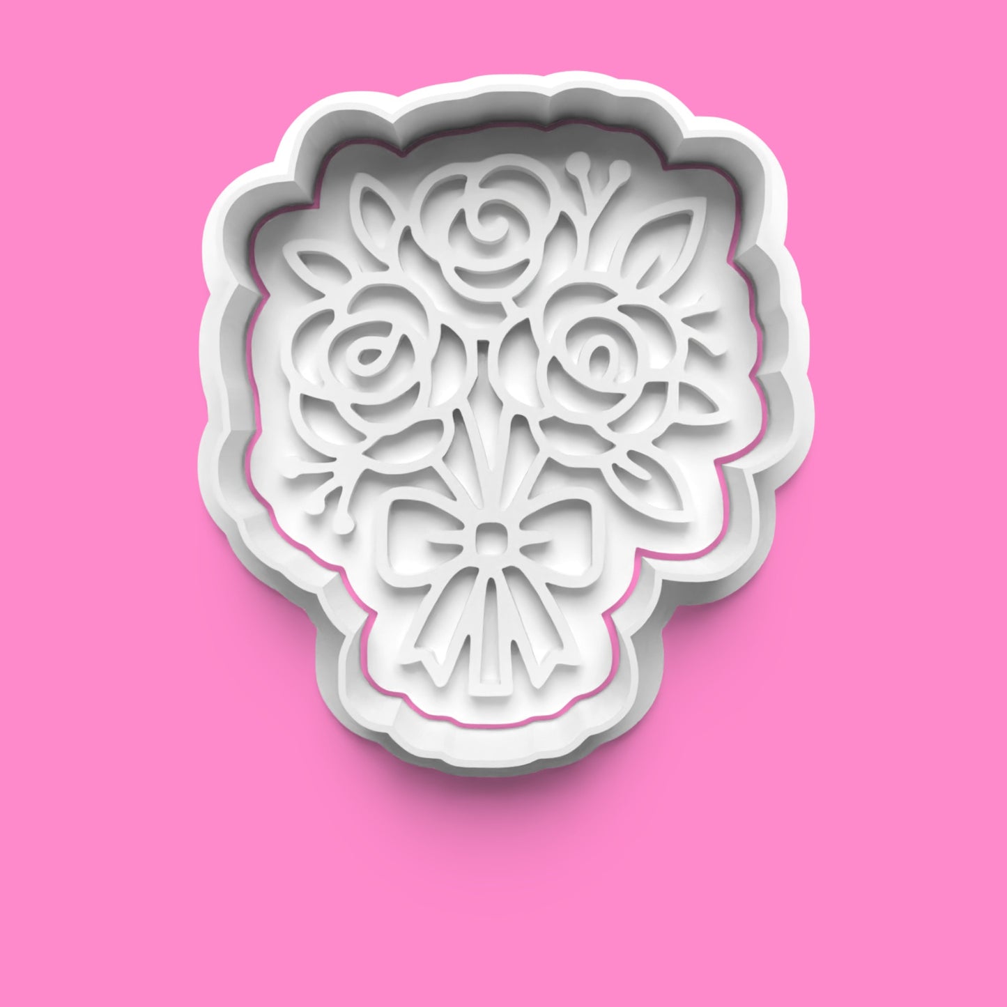 Bridal Cookie Cutter Embosser Set – 4-Piece Engagement & Hen Party Collection