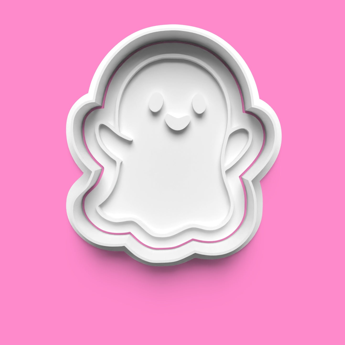 Cute Halloween Monsters Cookie Cutter & Embosser Set – Ghost, Pumpkin, Bat & Monster