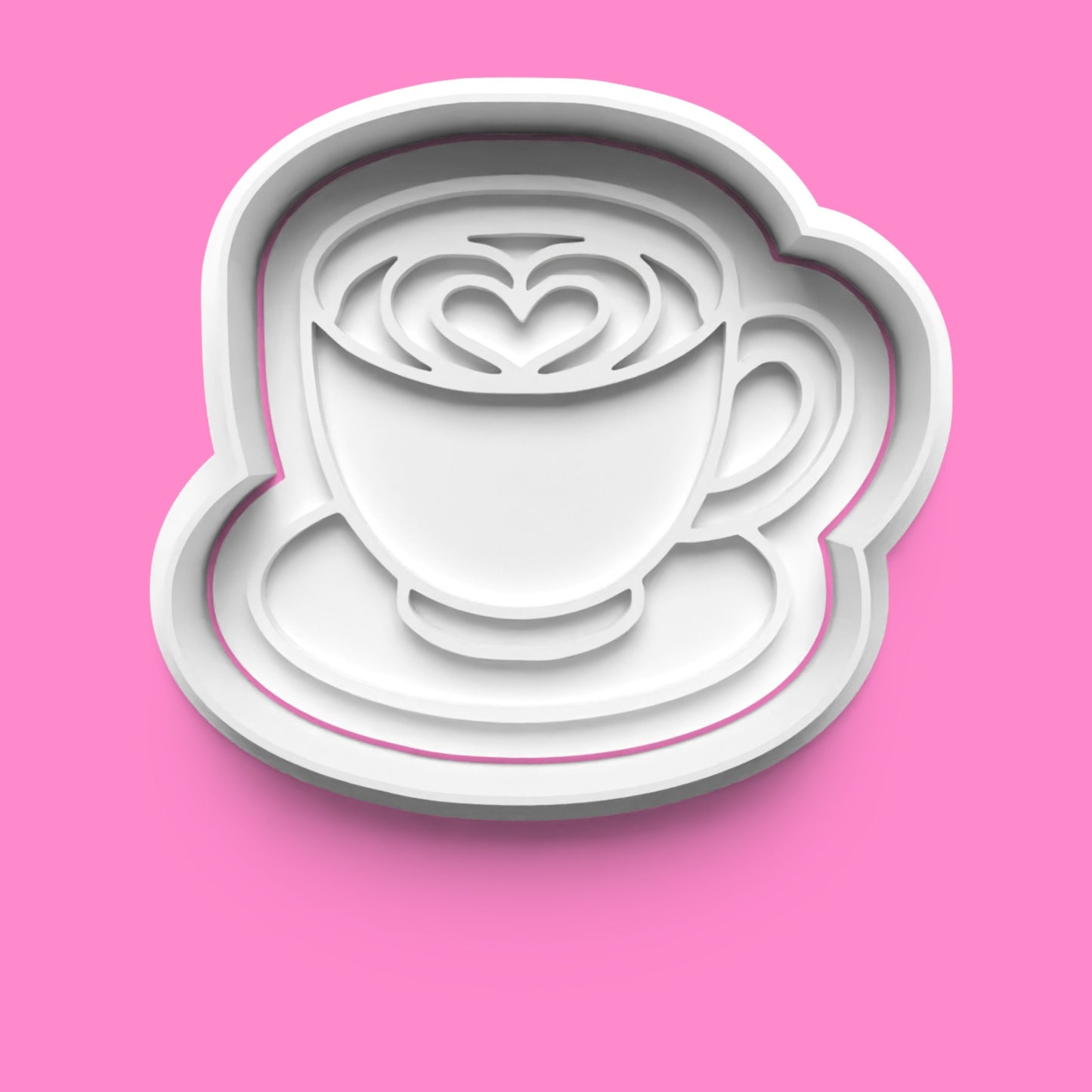 Coffee Cup Cookie Cutter & Embosser Set – 4-Piece Café Vibes Collection