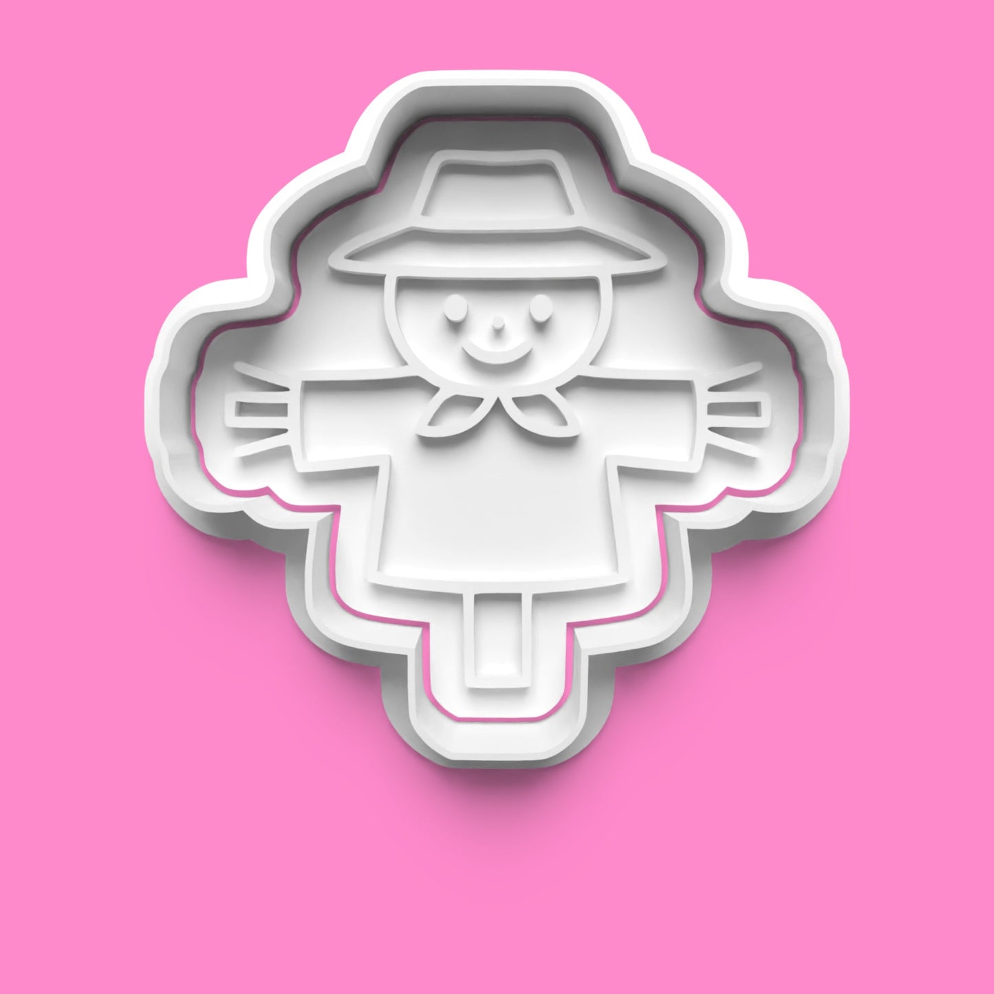 Pumpkin Patch Cookie Cutter & Embosser Set – 4-Piece Autumn & Scarecrow Collection