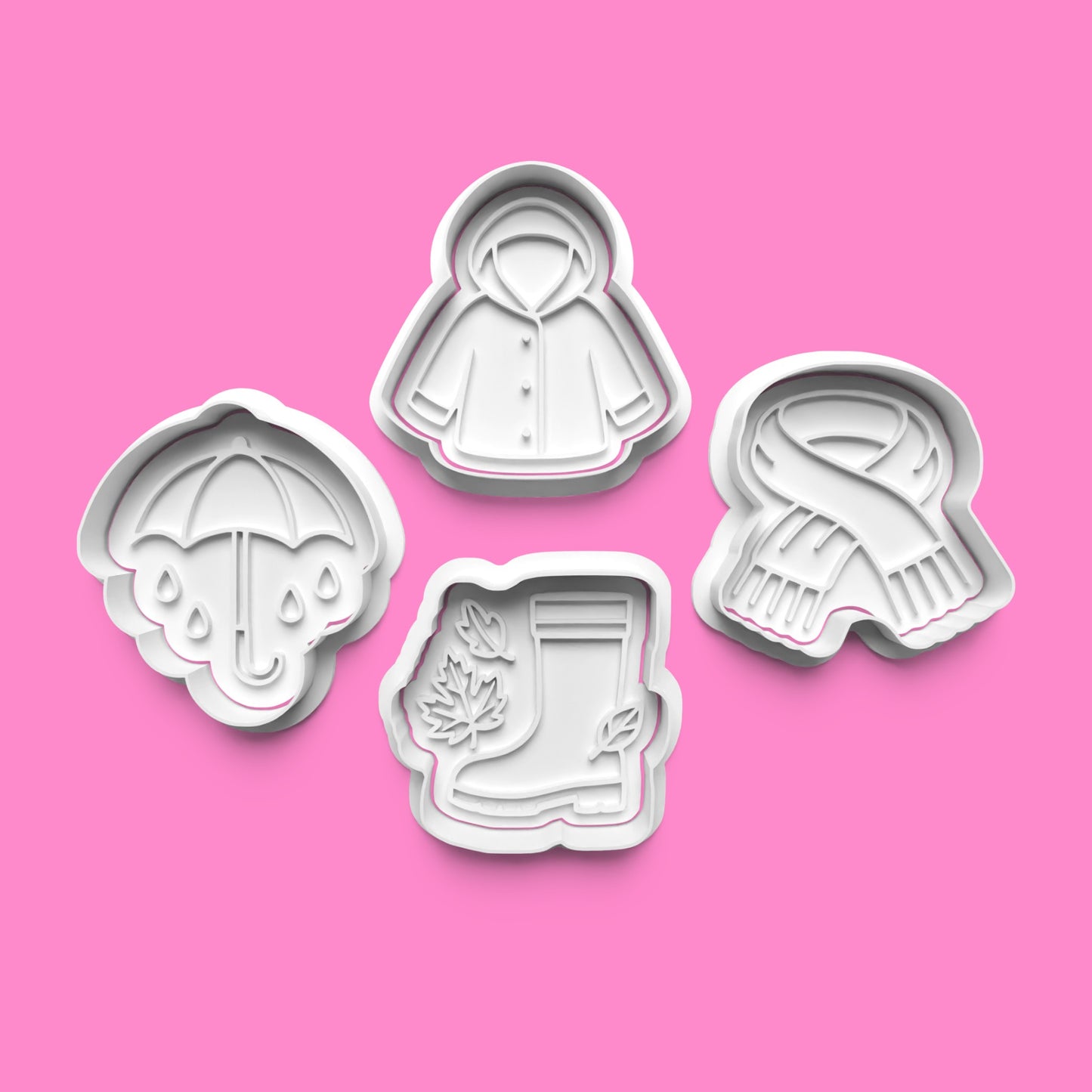 Snug as a Bug Cookie Cutter & Embosser Set – Cosy Autumn Vibes (4 Piece)