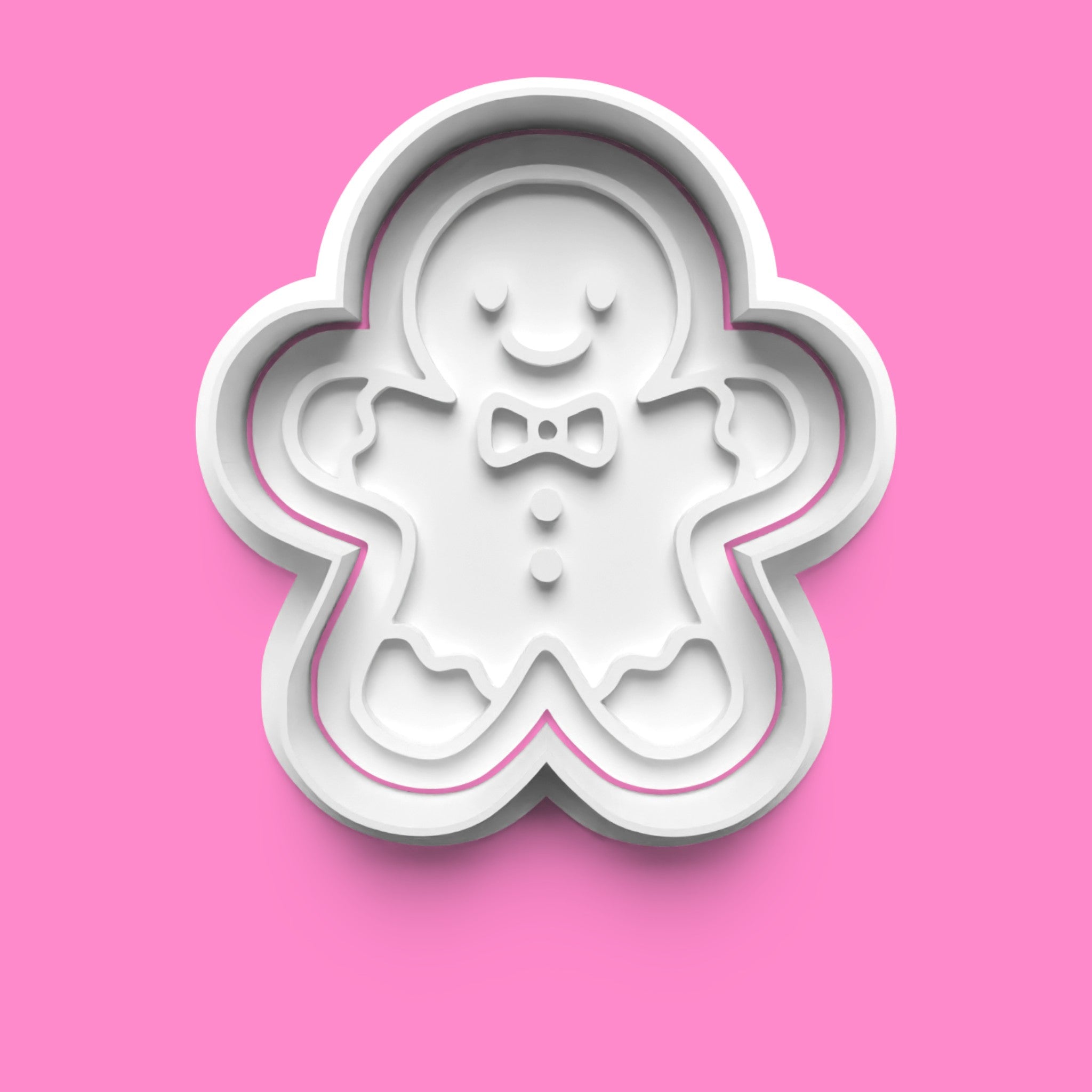 Christmas Cookie Cutter Set – Gingerbread, Snowflake, Candy Cane & House (4-Piece Holiday Bake Set)