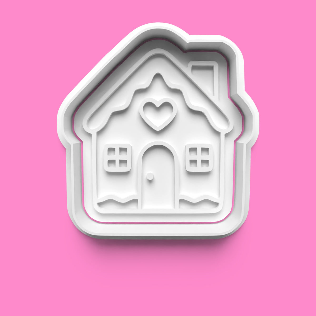 Christmas Cookie Cutter Set – Gingerbread, Snowflake, Candy Cane & House (4-Piece Holiday Bake Set)