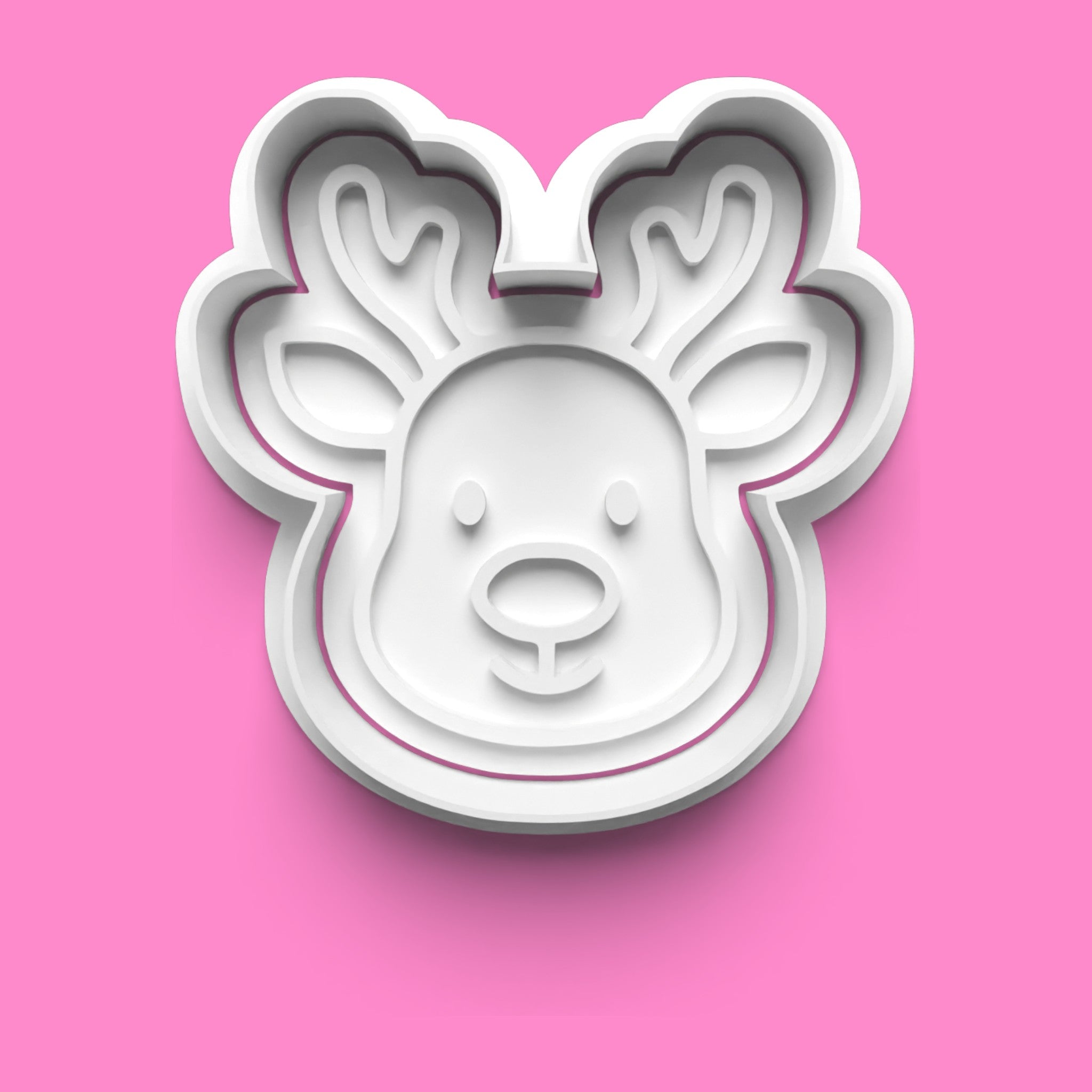 Christmas Cookie Cutter & Embosser Set – Reindeer, Snowman, Gift, Stocking