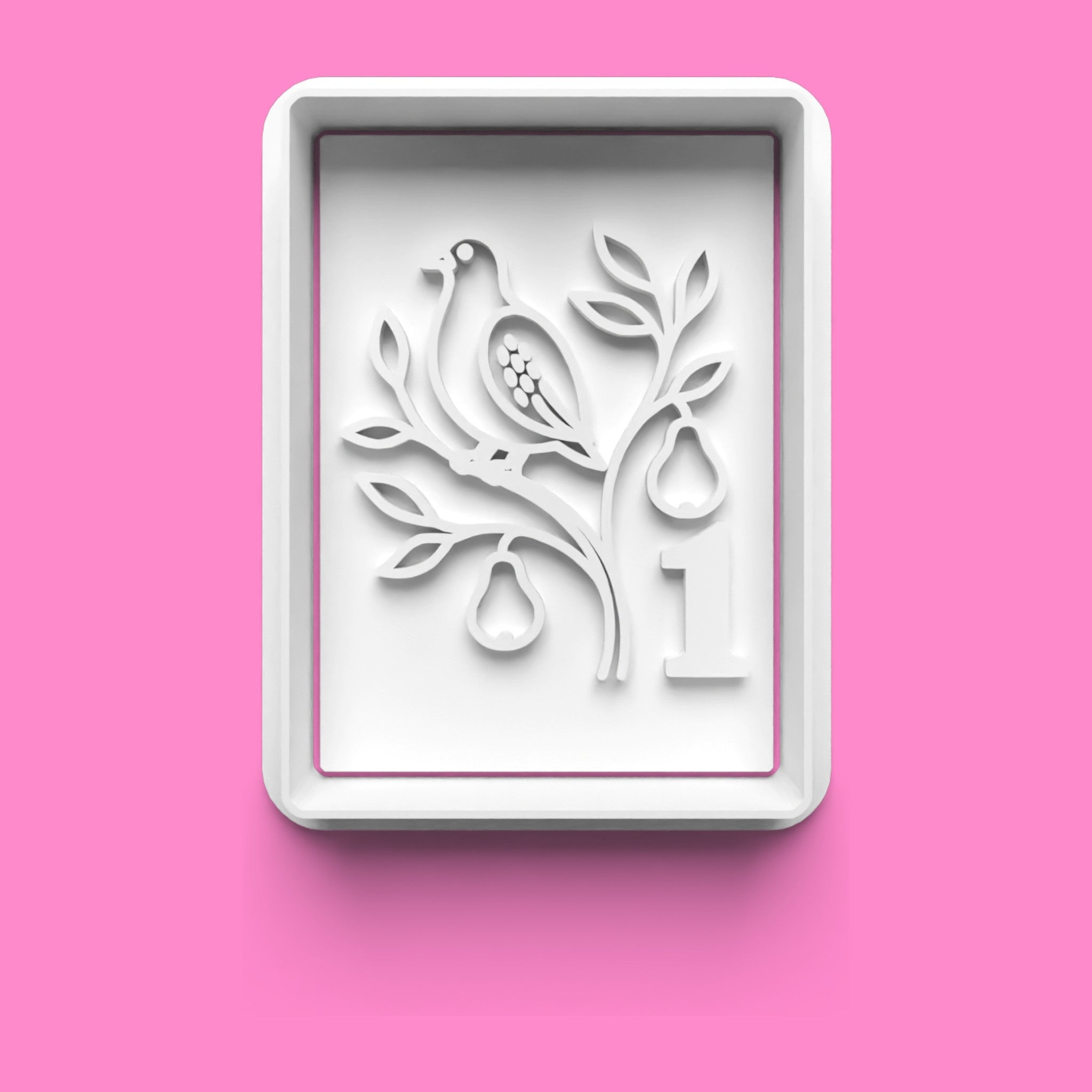 12 Days of Christmas Cookie Embosser Set – Festive Biscuit Stamp Collection