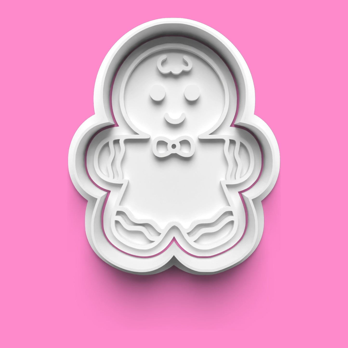 Gingerbread Family Cookie Cutter & Embosser Set – Cute Christmas Family