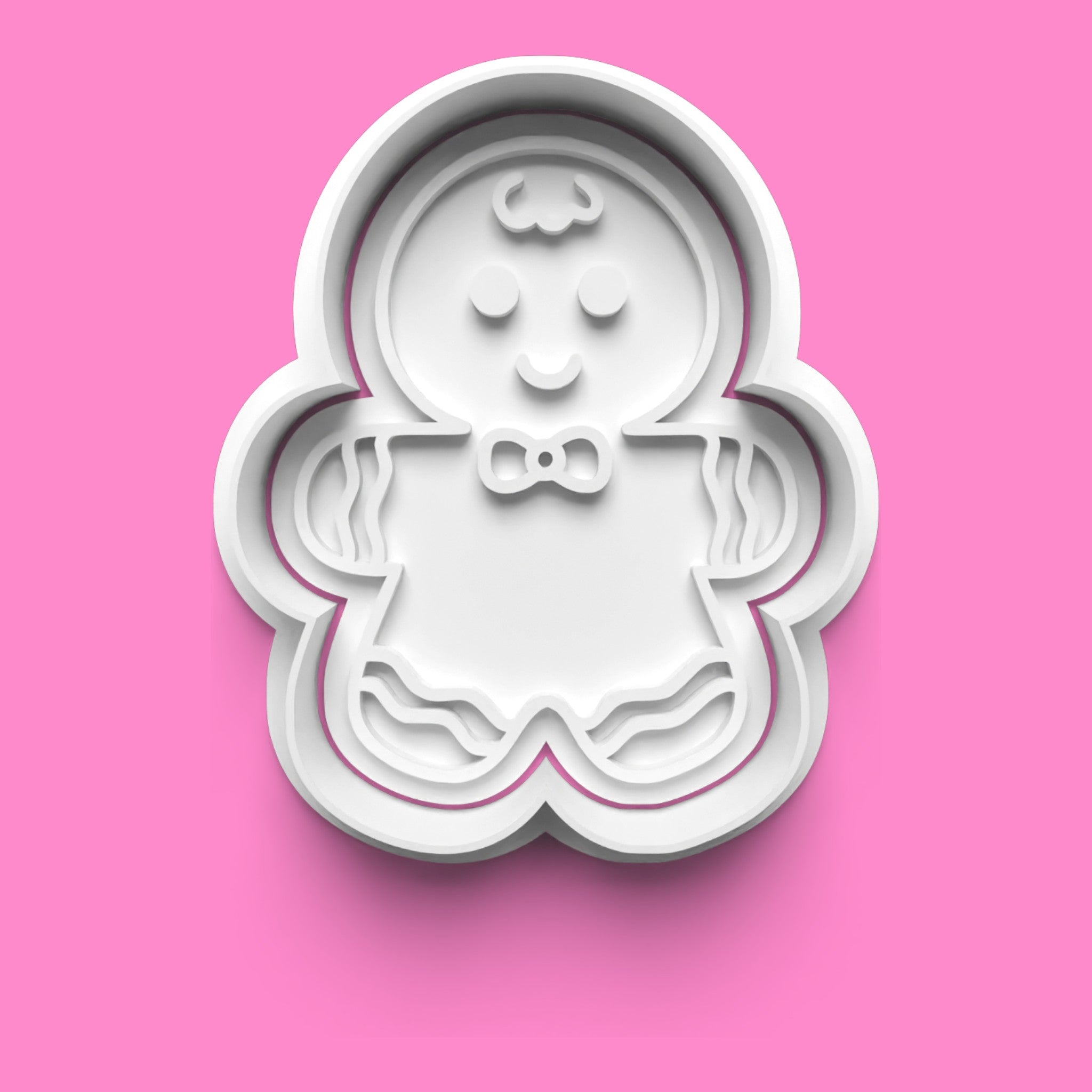 Gingerbread Family Cookie Cutter & Embosser Set – Cute Christmas Family