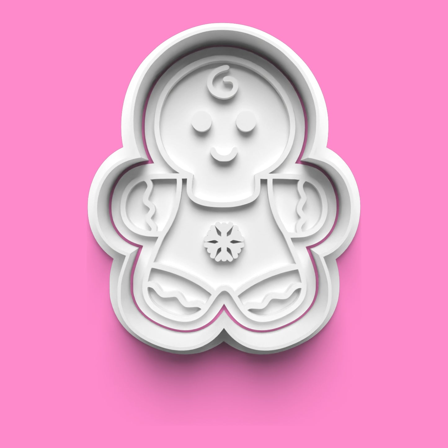 Gingerbread Family Cookie Cutter & Embosser Set – Cute Christmas Family