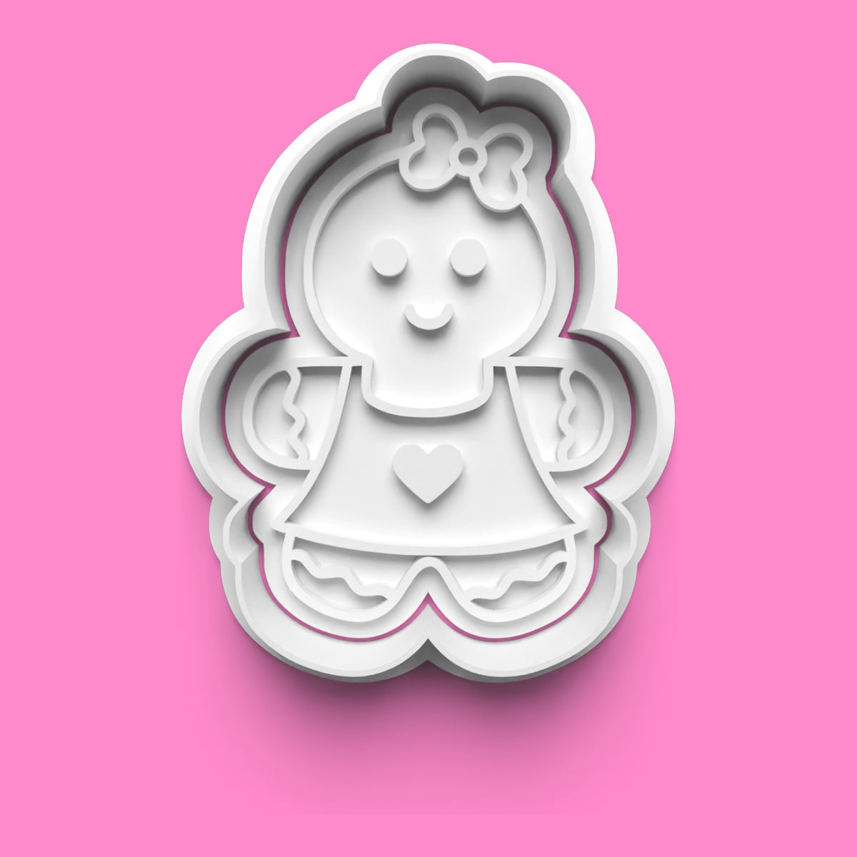 Gingerbread Family Cookie Cutter & Embosser Set – Cute Christmas Family
