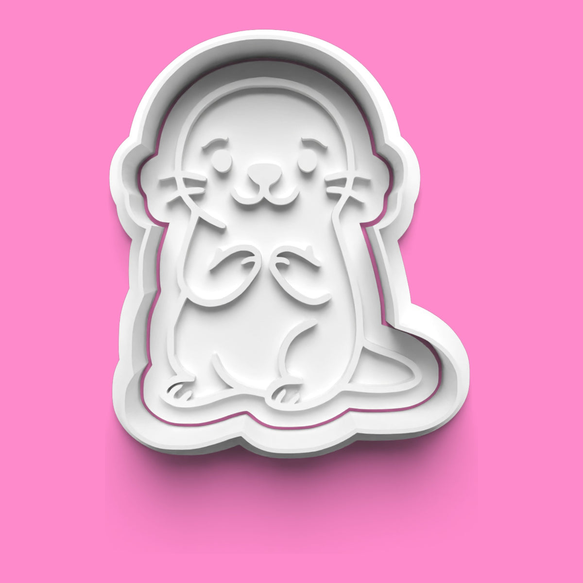 Adorable Animals Cookie Cutter & Embosser Set – Red Panda, Sloth, Platypus & Otter