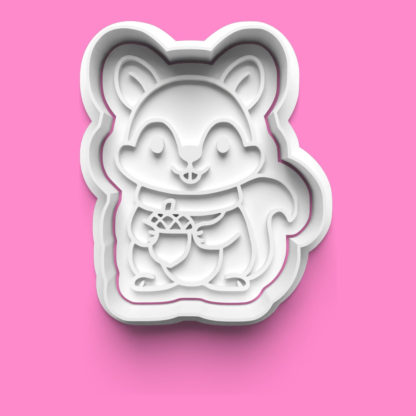 Woodland Christmas Animals Cookie Cutter & Embosser Set – Fox, Reindeer, Raccoon, Squirrel