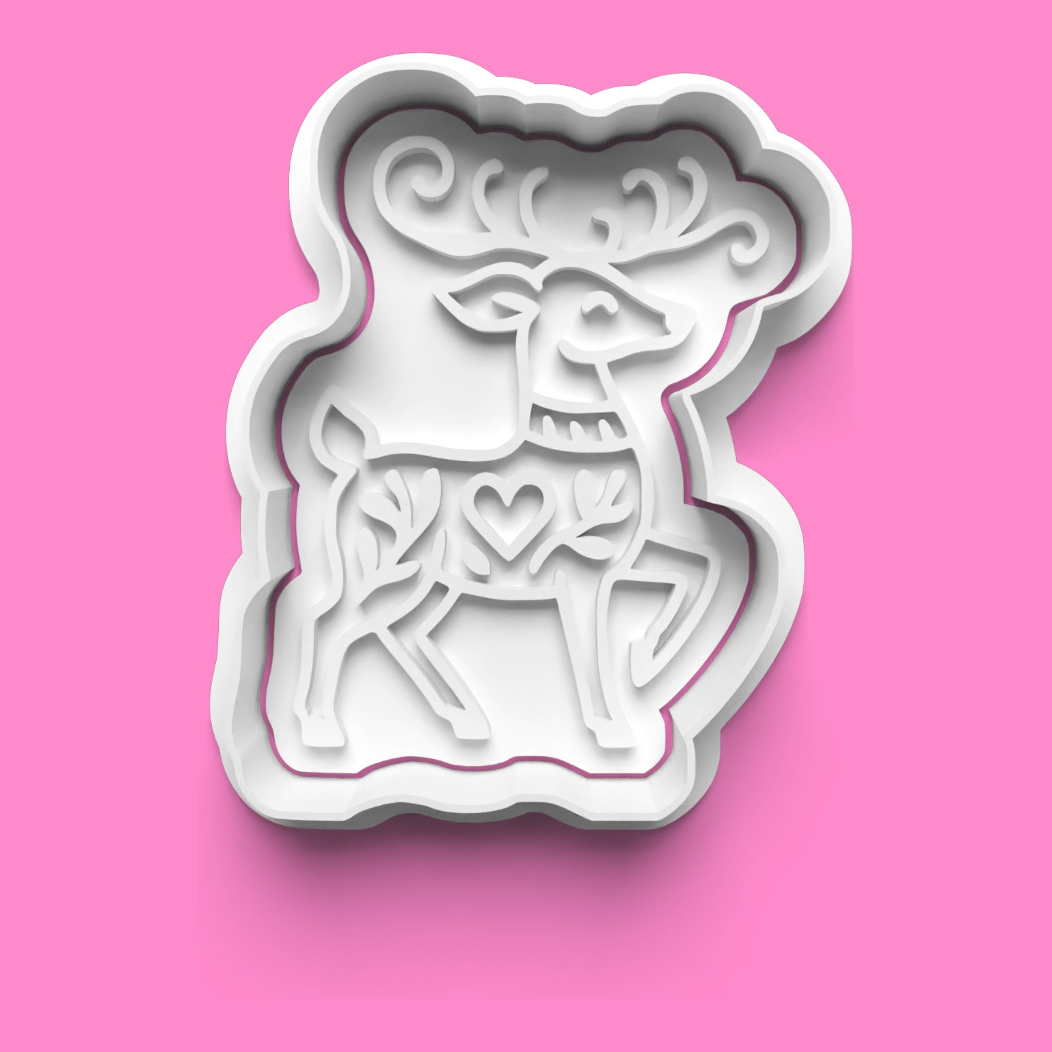 Nordic Christmas Cookie Cutter Set – Stocking, Tree, Bell & Reindeer