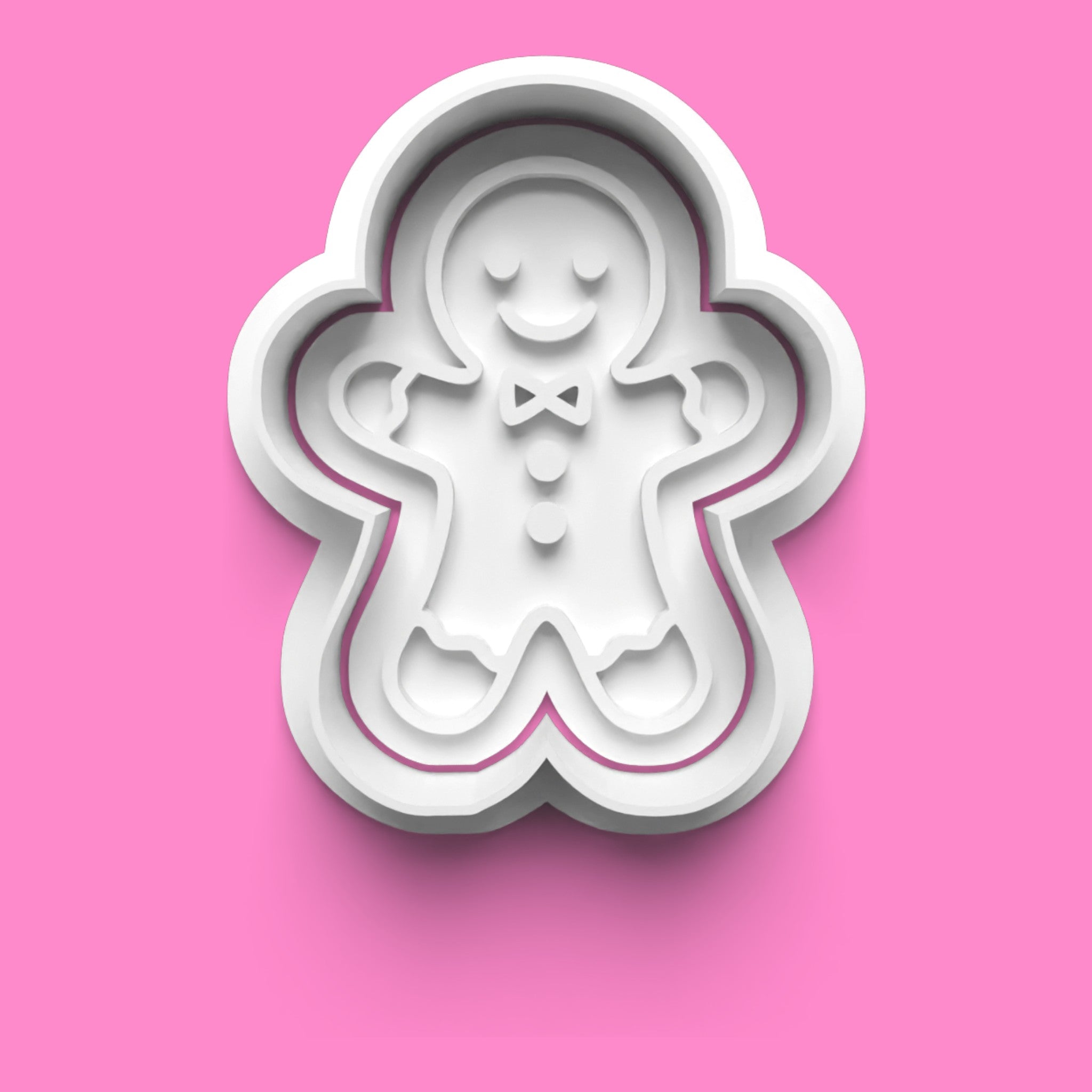 Gingerbread Family Cookie Cutter & Embosser Set – Set of 4