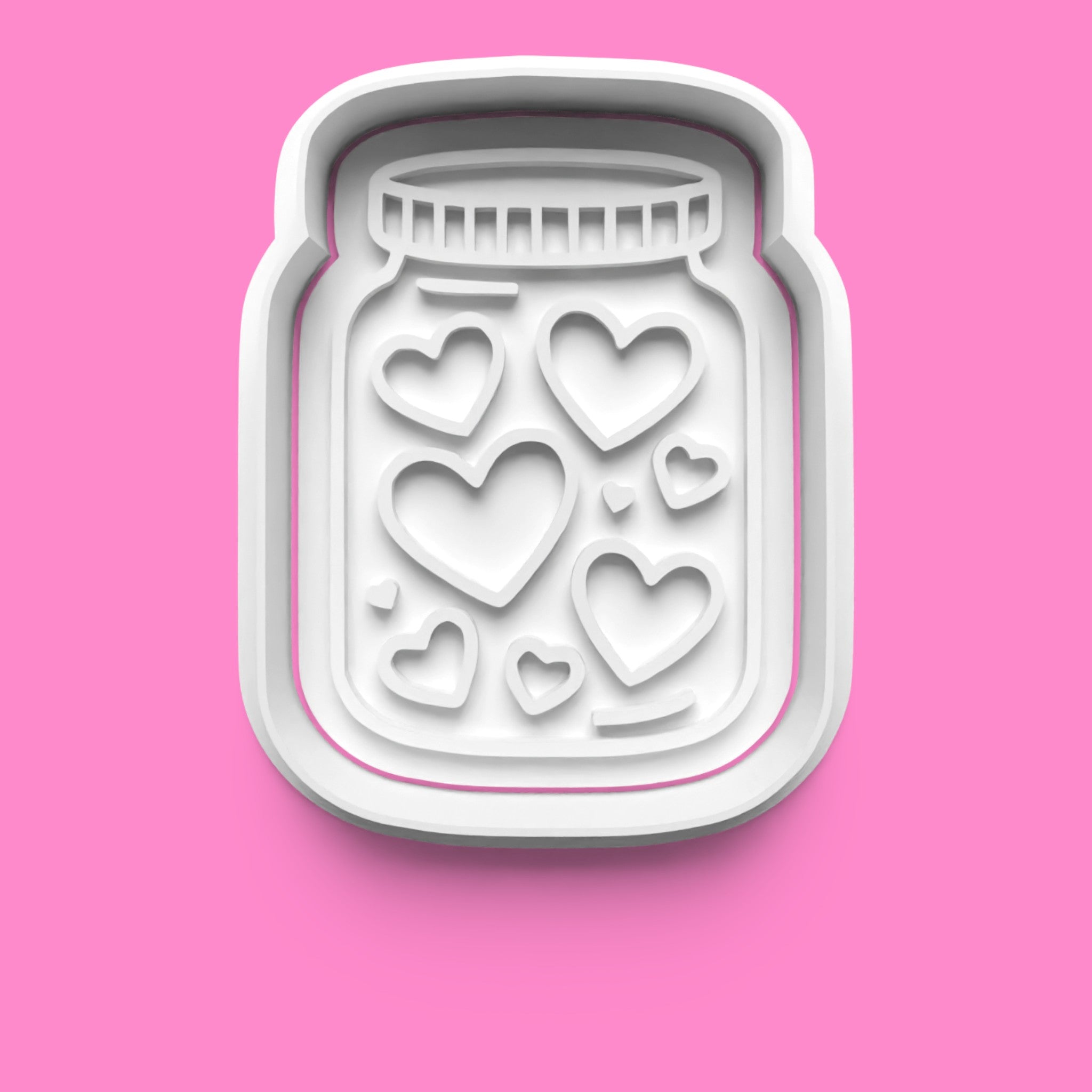 Valentine's Cookie Cutter Set - Heart, Jar, Balloon & "Be Mine"
