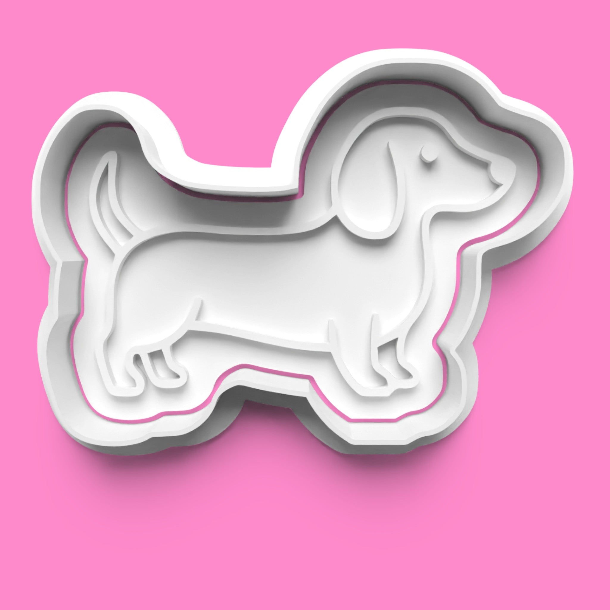 Dachshund Cookie Cutter Set - 4-Piece Dog, Bone & Heart Designs