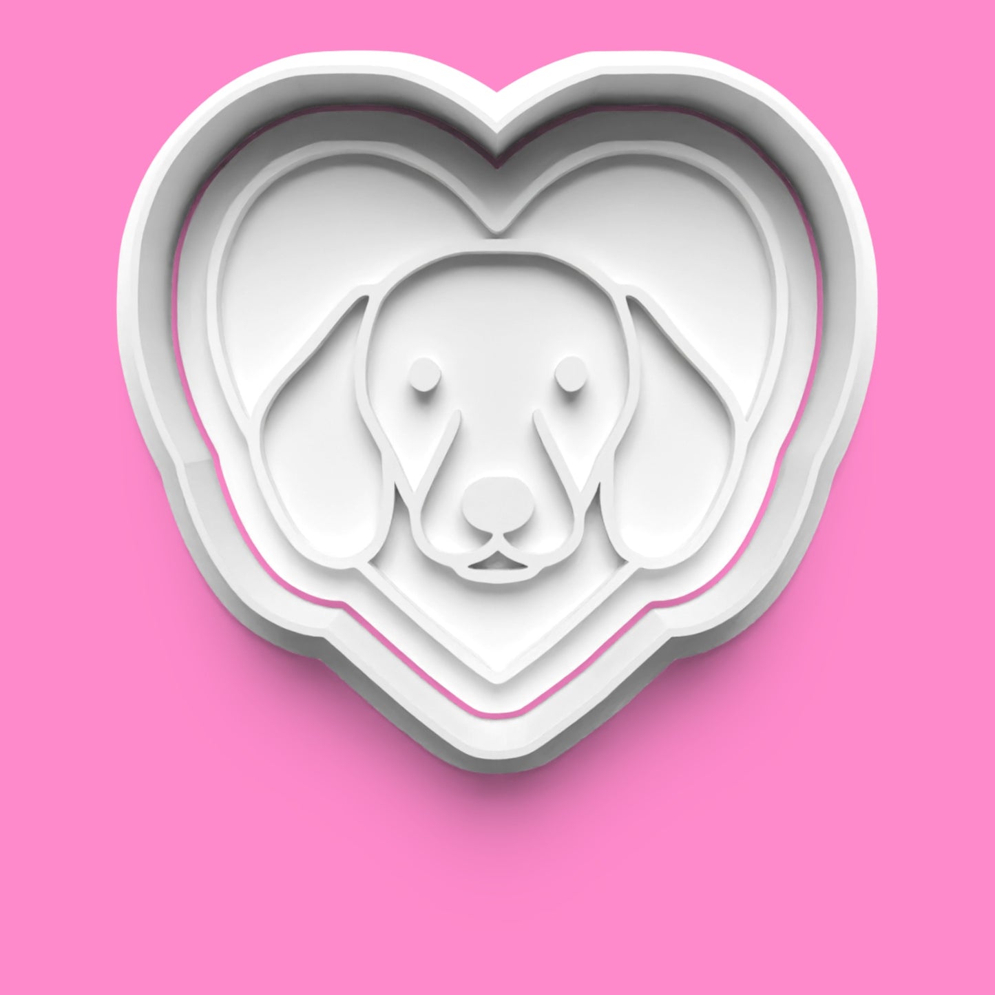Dachshund Cookie Cutter Set - 4-Piece Dog, Bone & Heart Designs