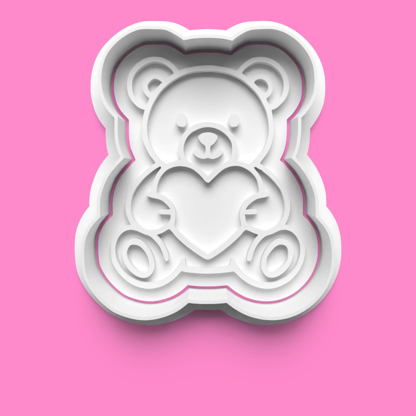 Romantic Love Cookie Cutter Set - 4-Piece Phone, Bear, Target & Padlock